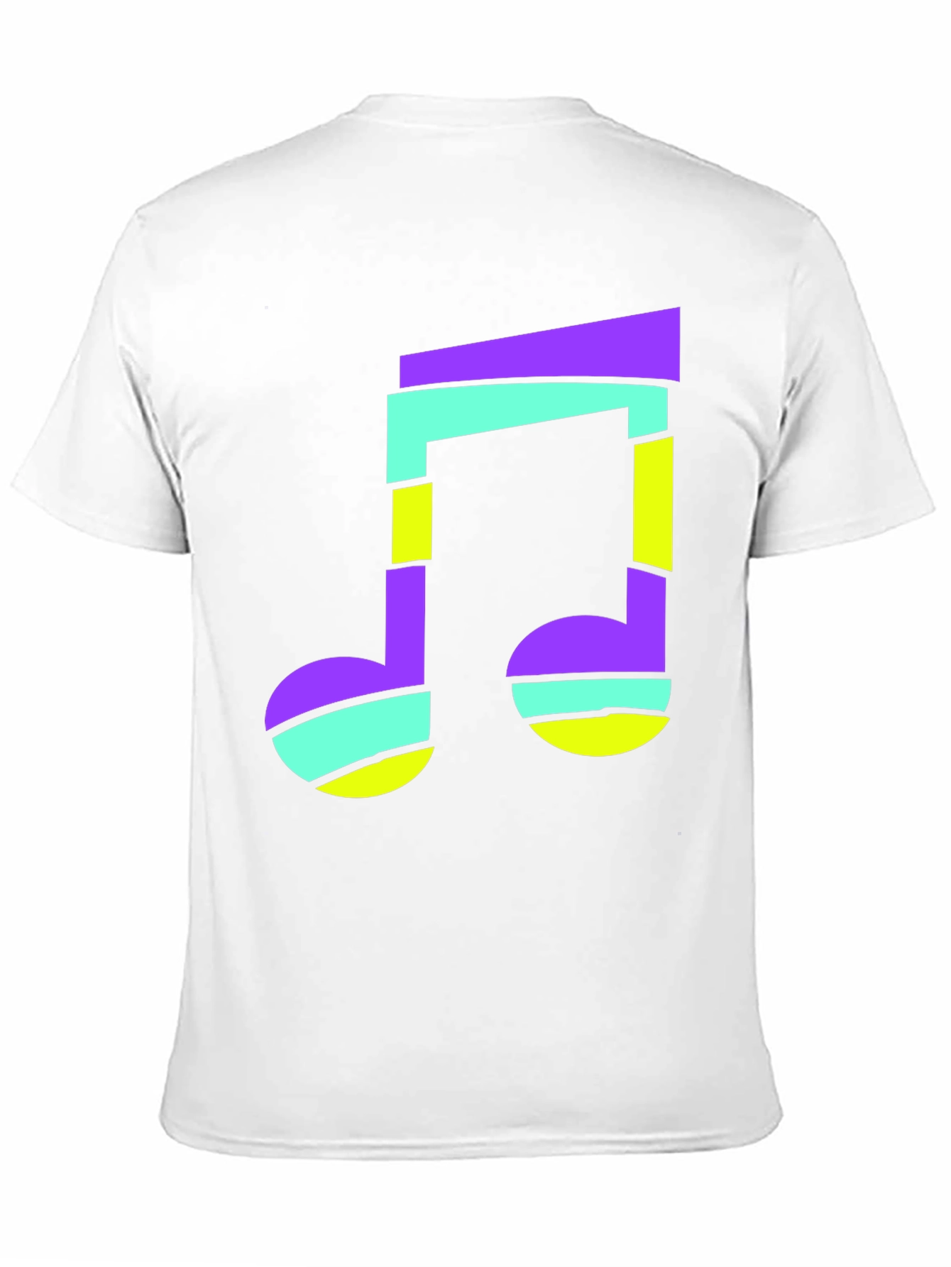 Black Funky Music Note Black T-Shirt view 11