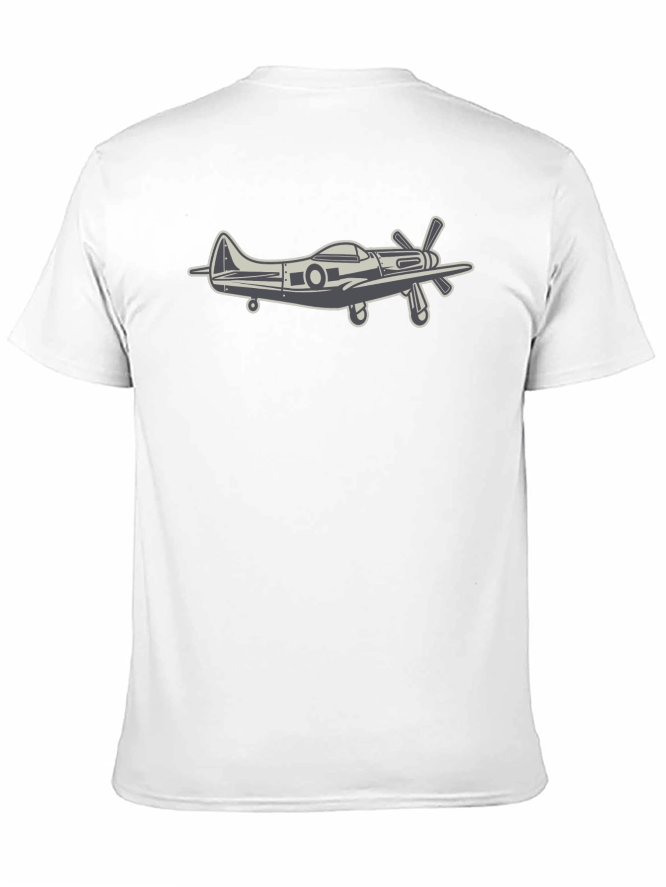 Black Vintage Airplane Graphic Tee - Classic Style view 11