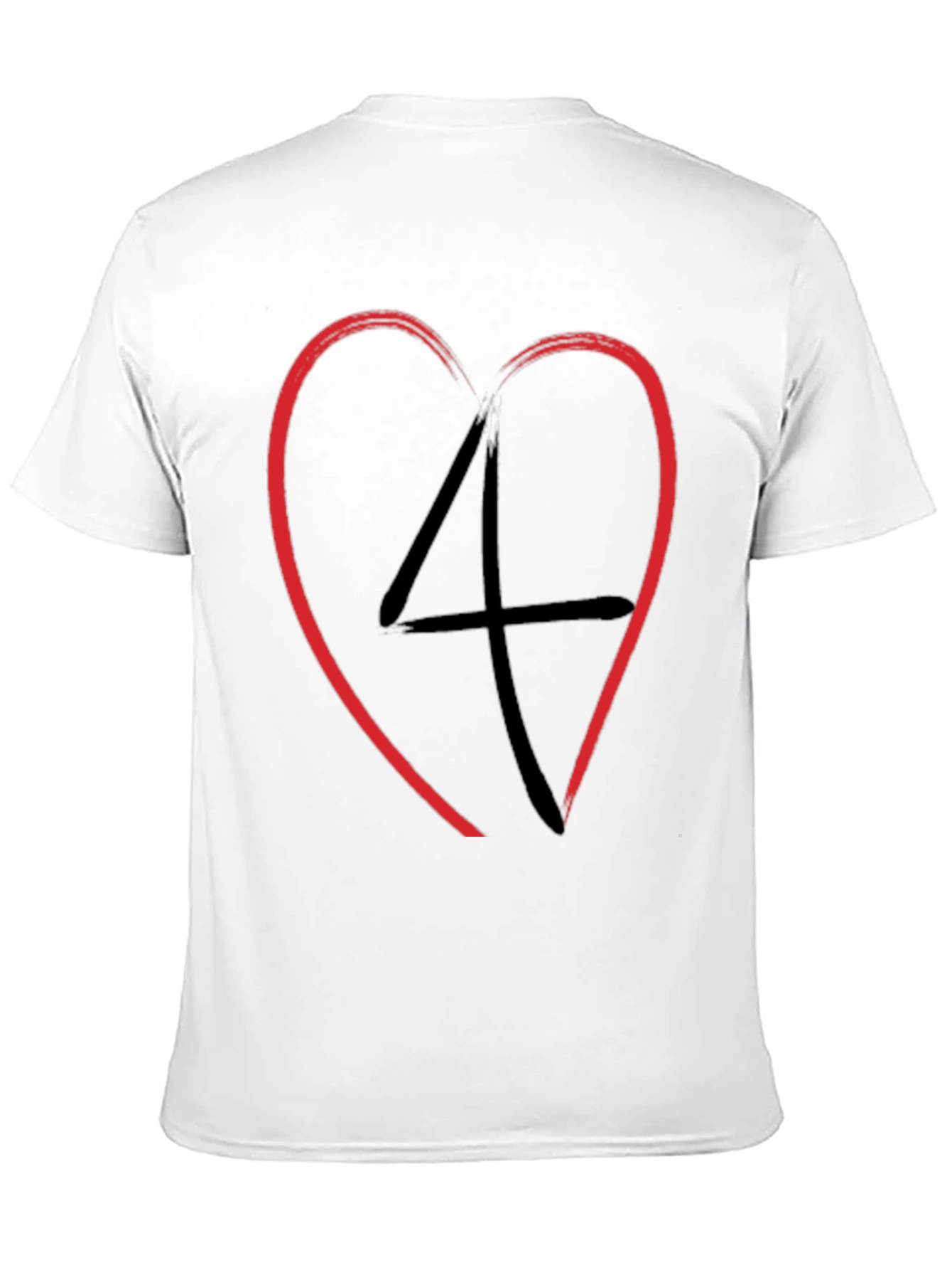 Black Heart 4 Men's Black Graphic Tee view 11