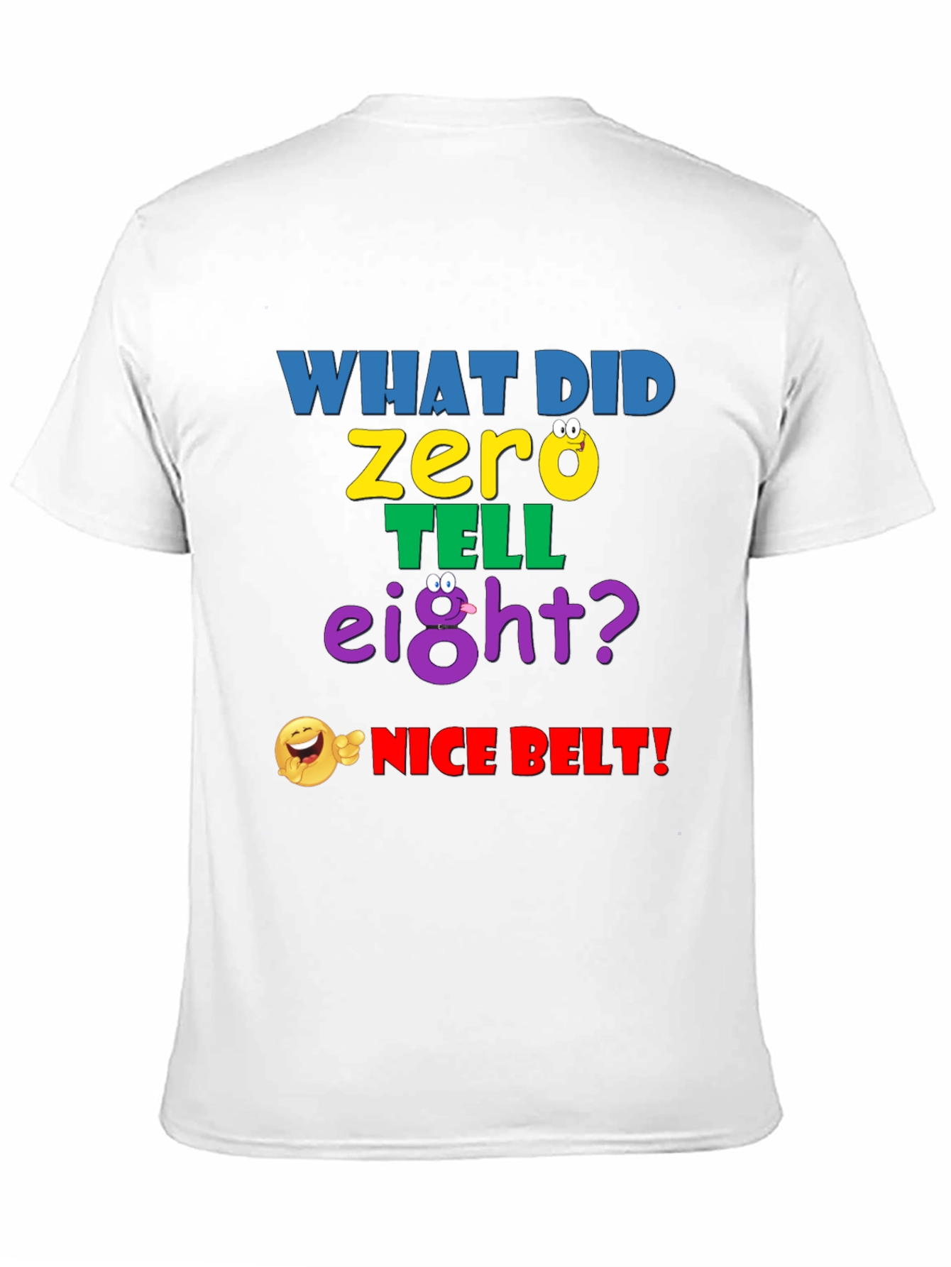 Black Funny Math Joke T-Shirt - "Nice Belt!" view 11