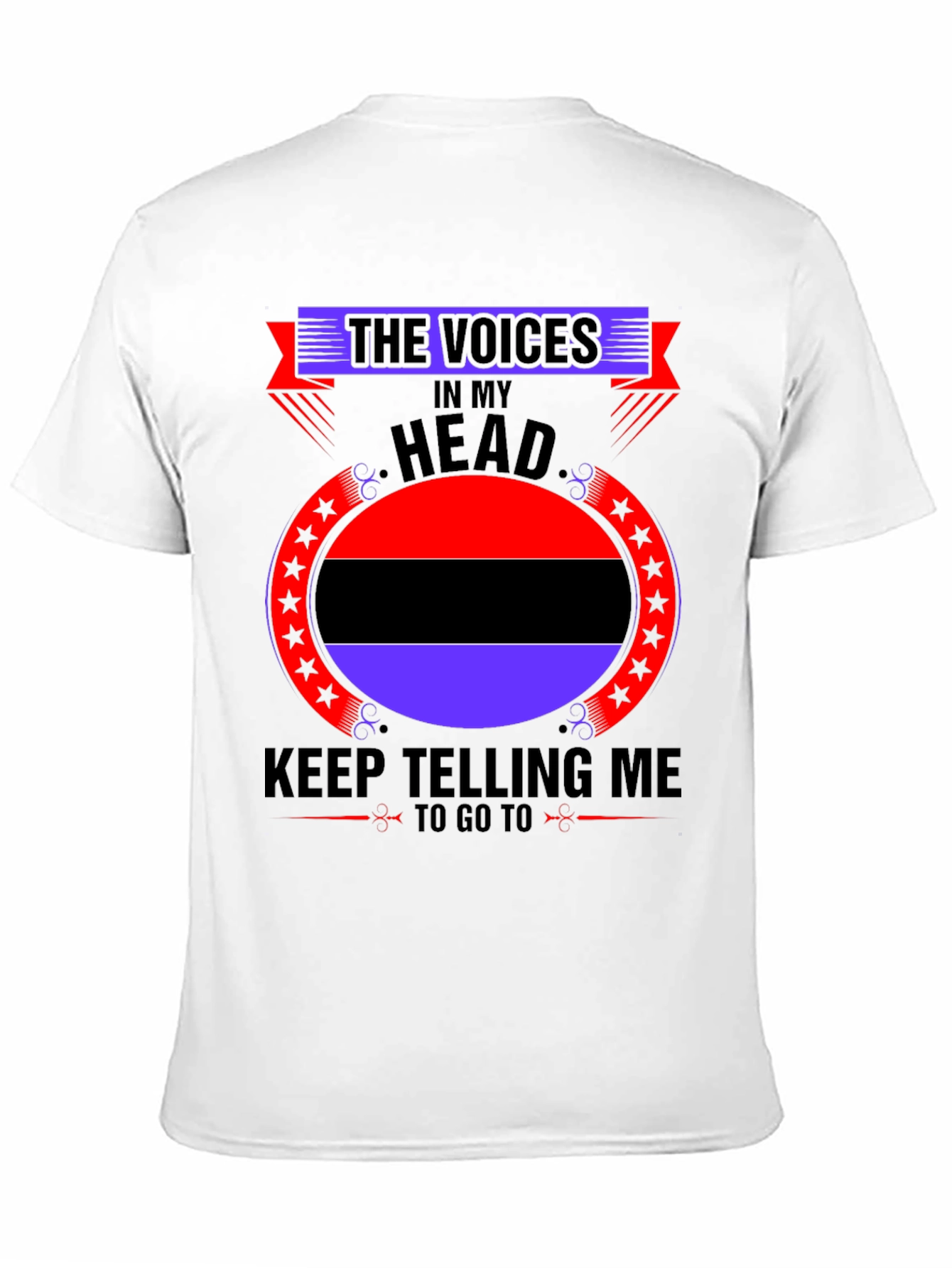 Black Voices in My Head Graphic Tee - Bold Statement Shirt view 11