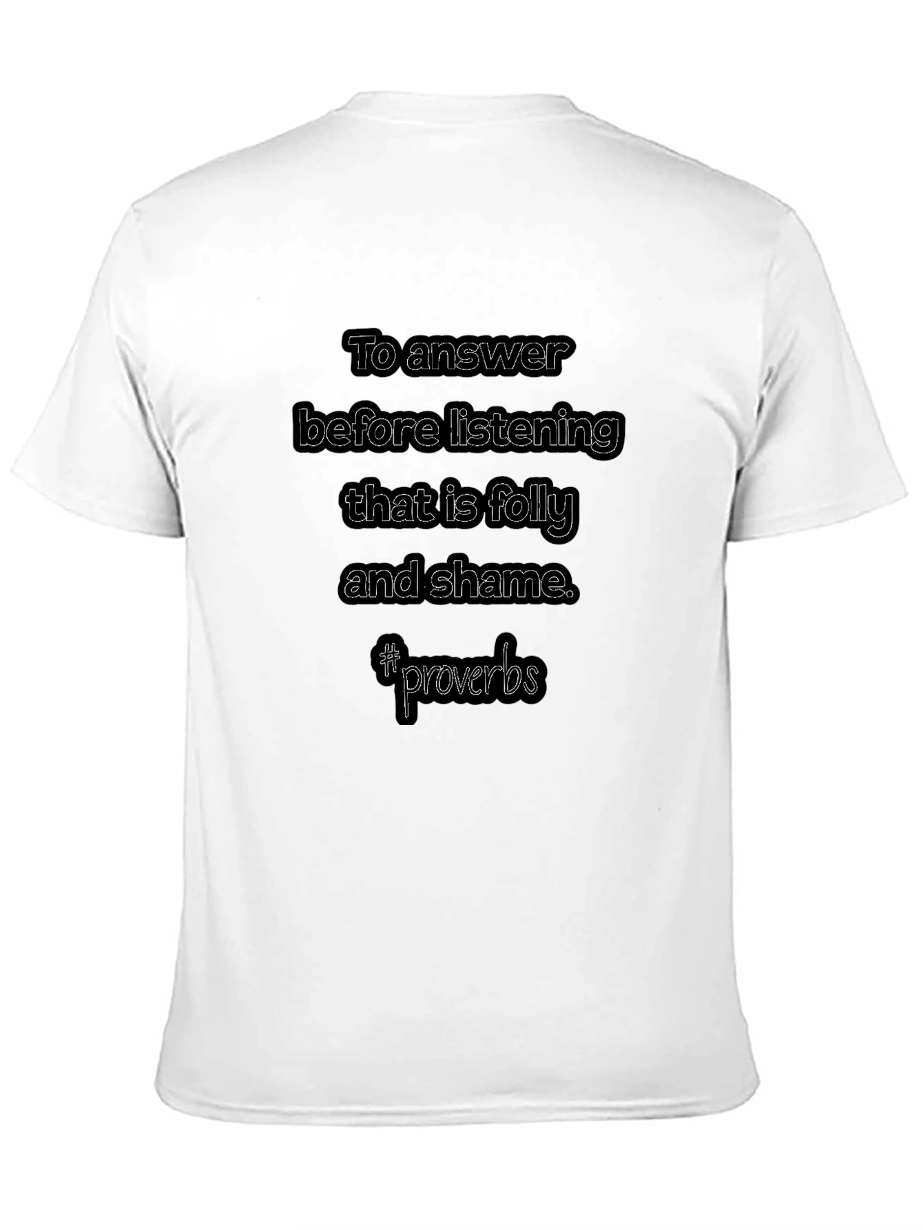 Black Men's "To Answer" Graphic T-Shirt view 11