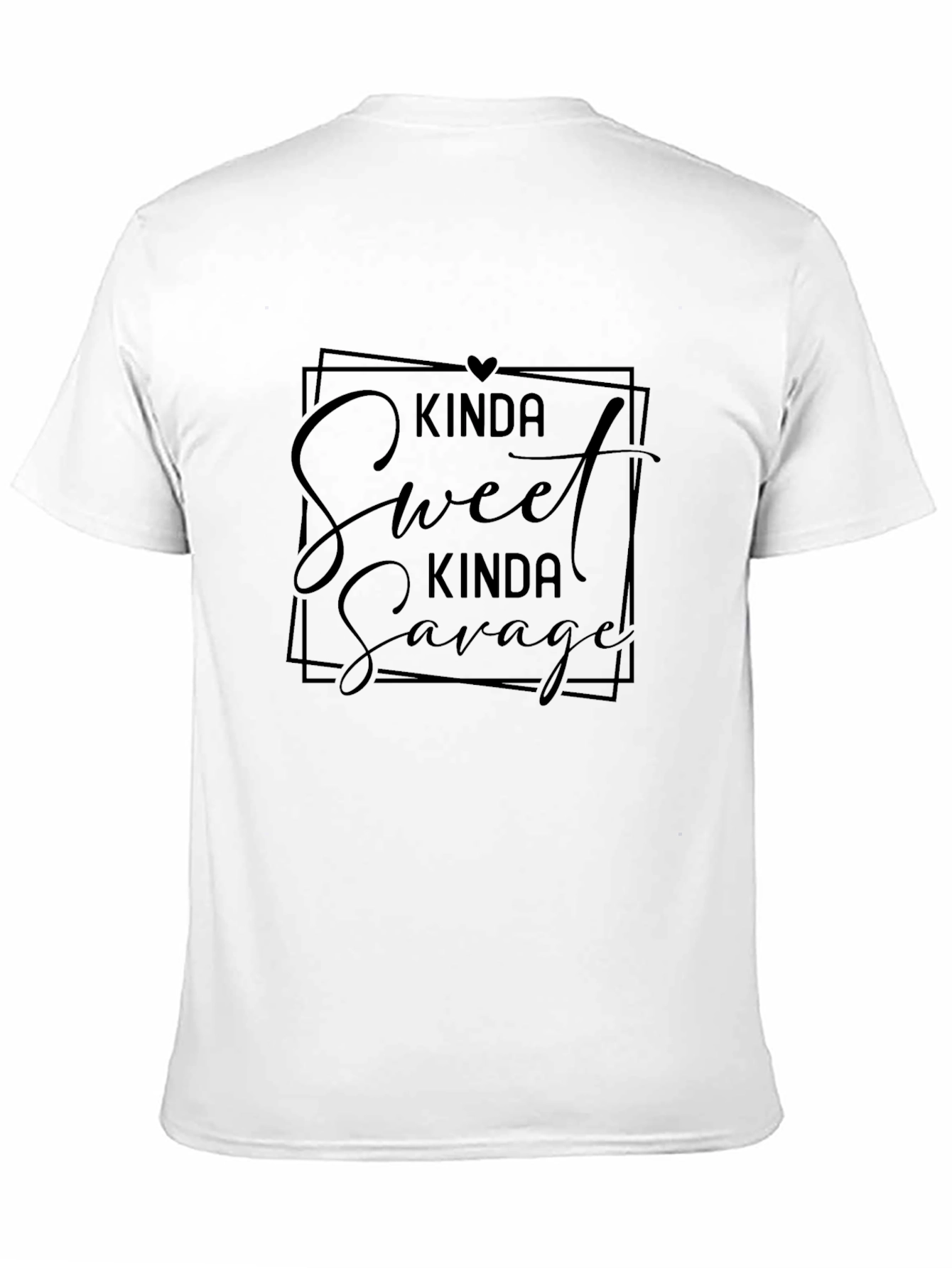 Black Kinda Sweet Kinda Savage Black Graphic Tee view 11