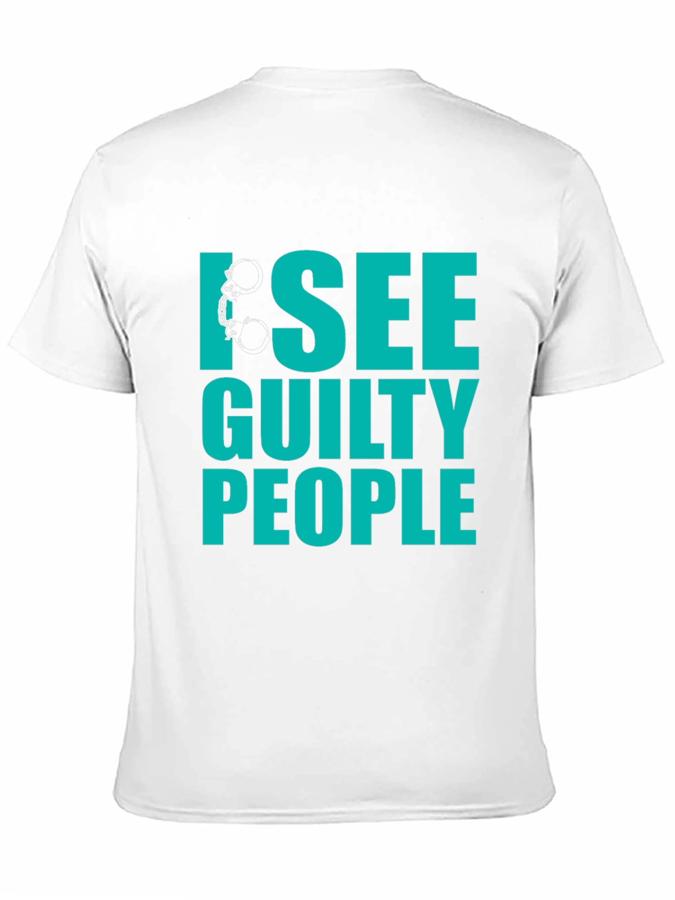 Black I See Guilty People T-Shirt - Funny Novelty Tee view 11