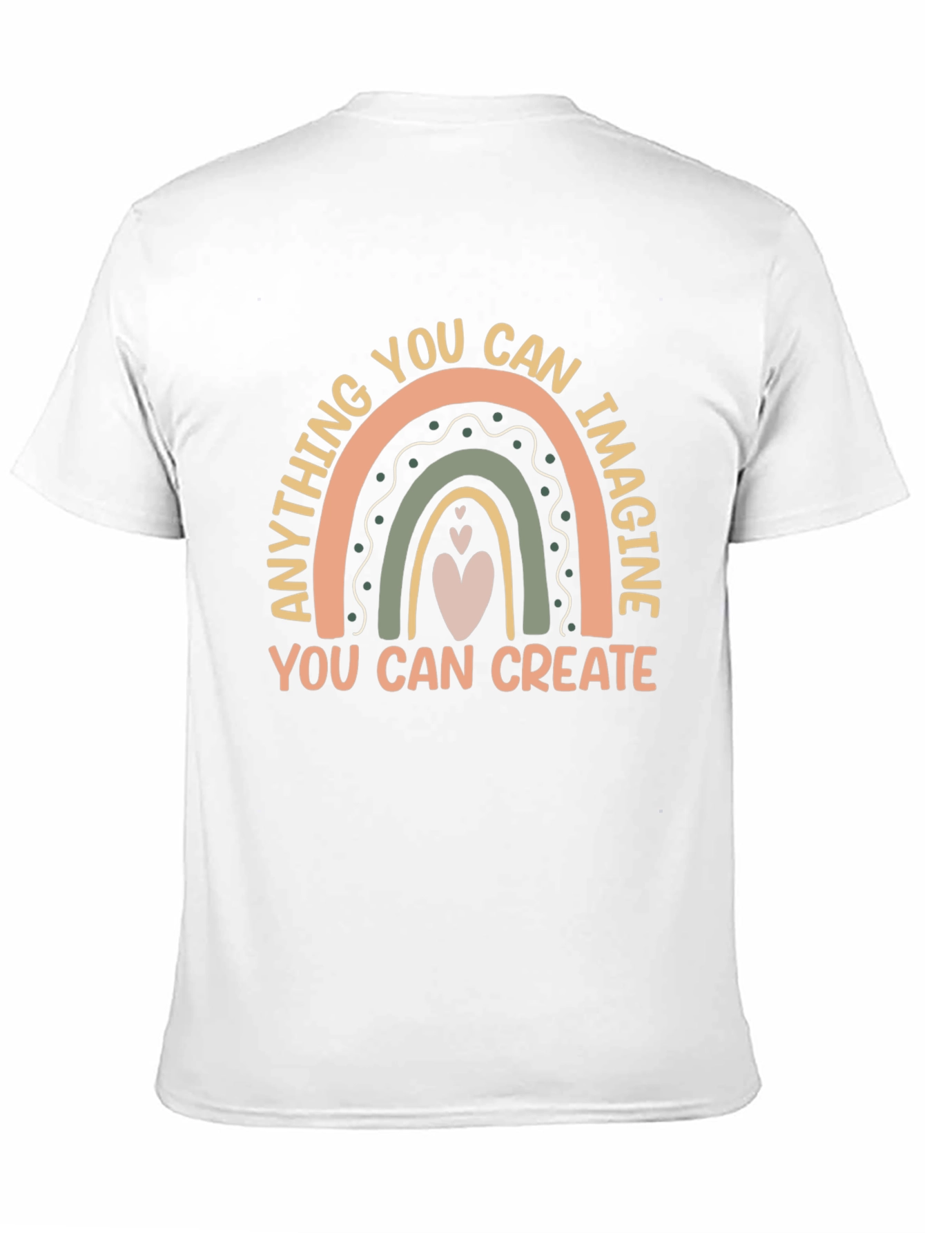 Black Inspirational Rainbow Graphic Tee view 11