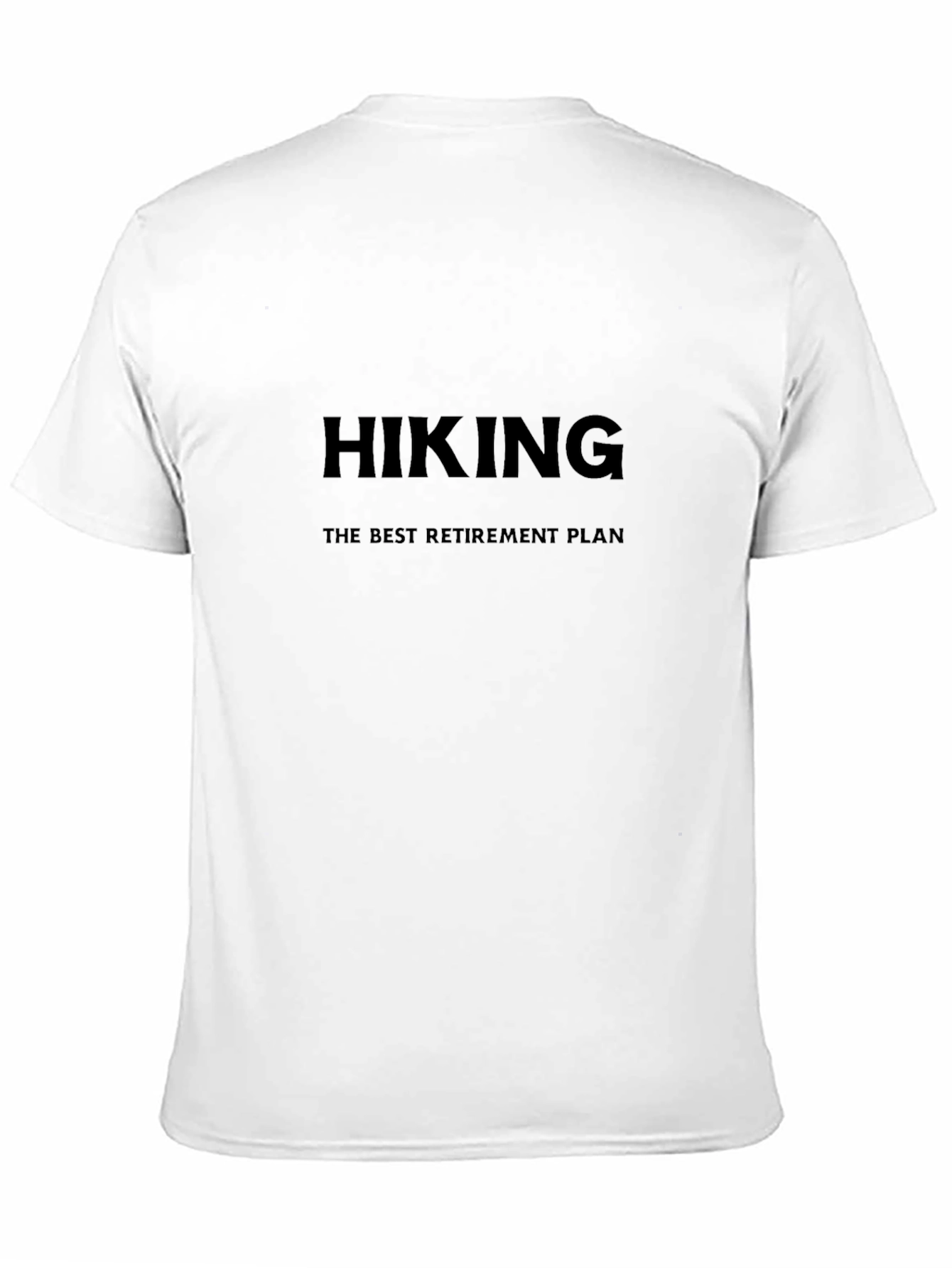 Black Hiking Retirement Plan Black T-Shirt view 11