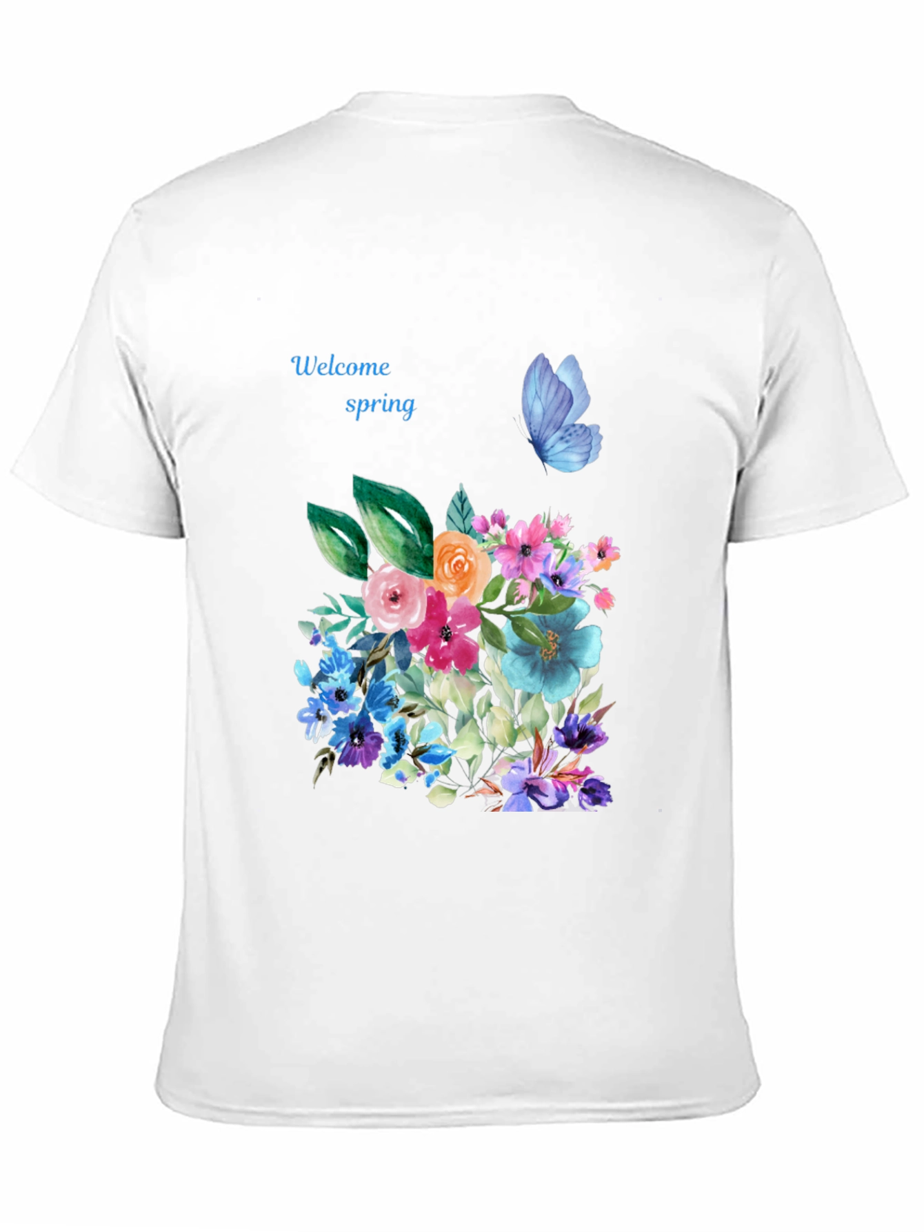 Black Spring Welcome Floral T-Shirt view 11