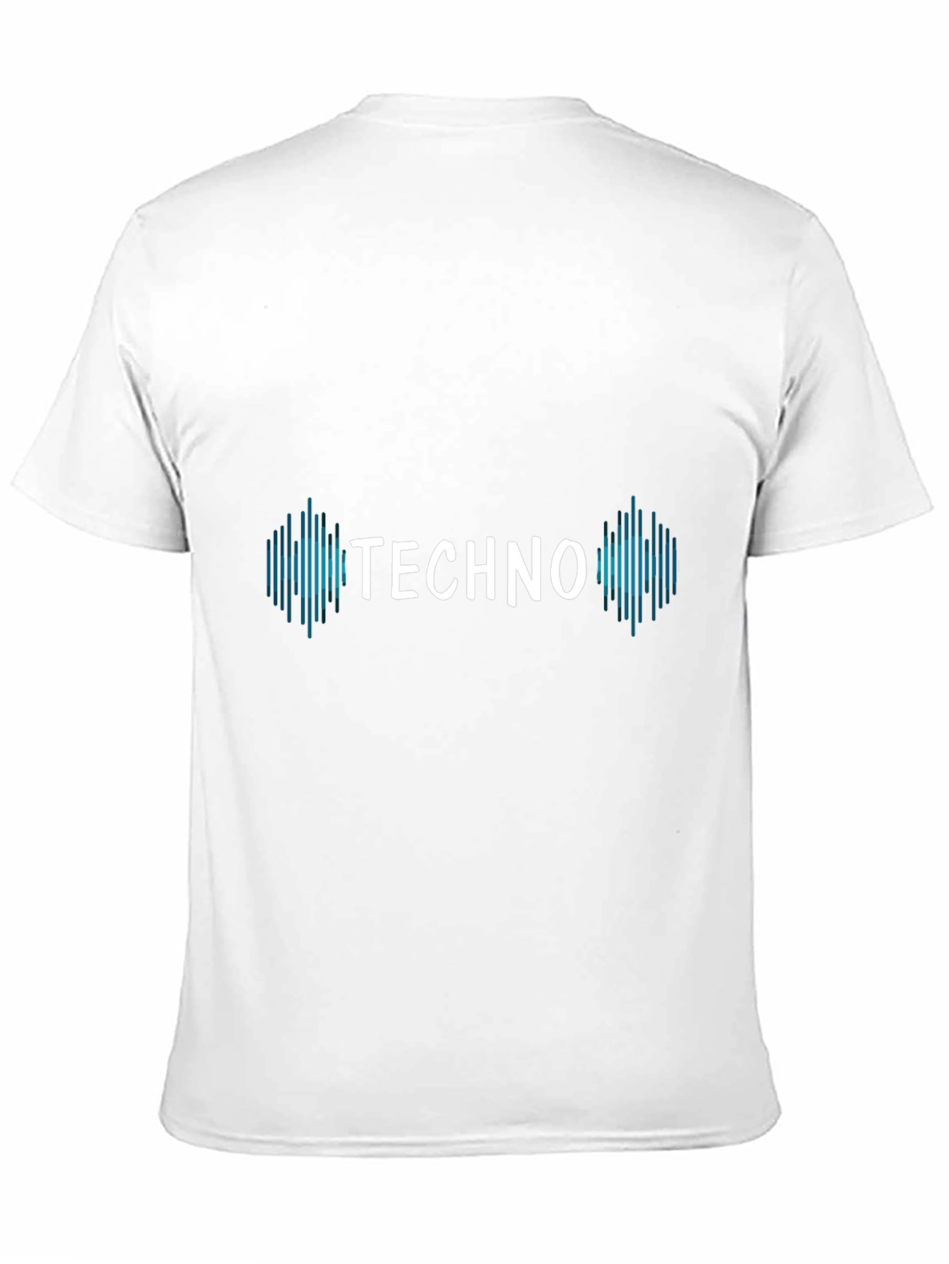 Black Techno Music Graphic T-Shirt - Black Short Sleeve Tee view 11