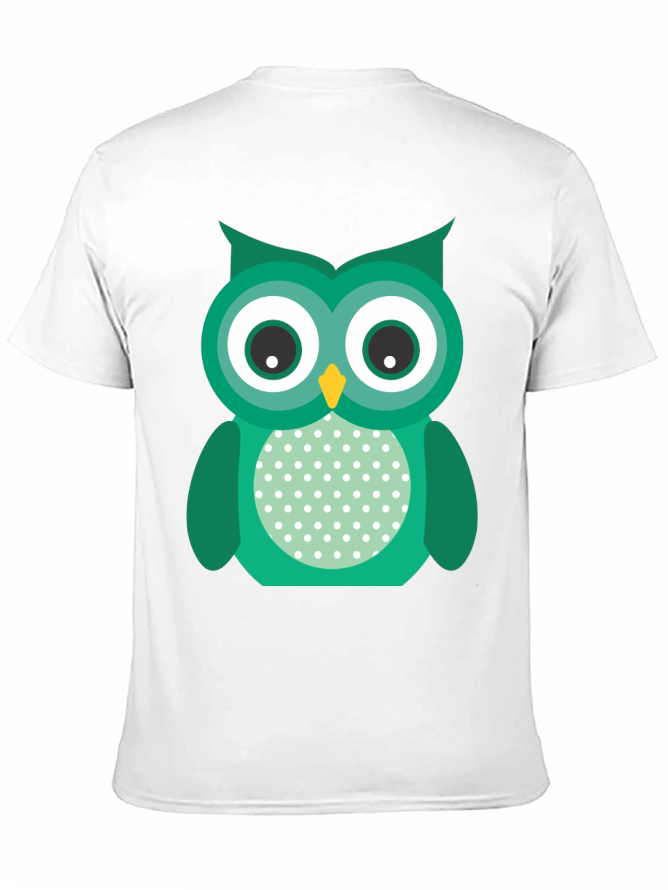 Black Cute Owl Graphic Print Black T-Shirt view 11