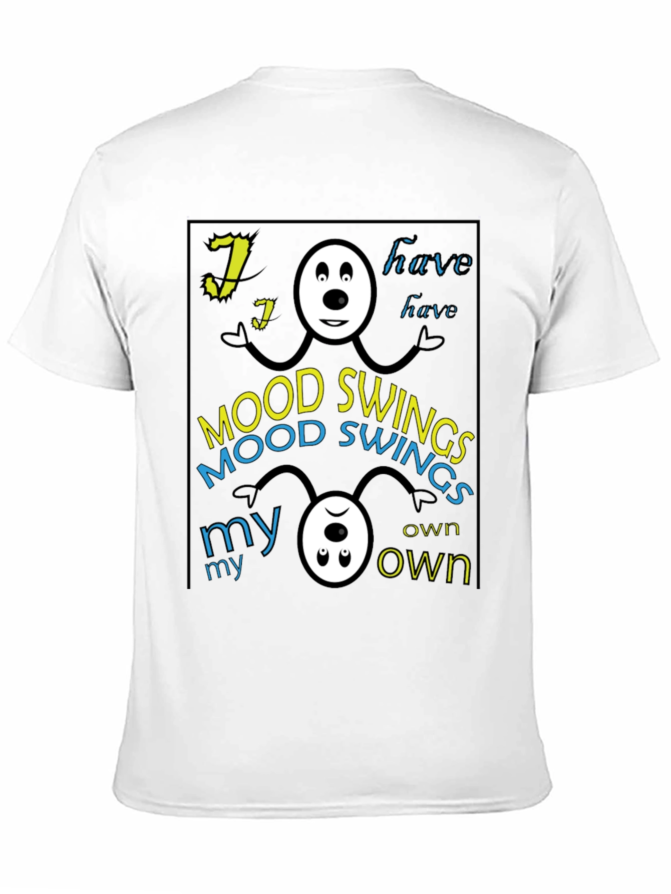 Black Mood Swings Graphic Tee - Black Crew Neck view 11