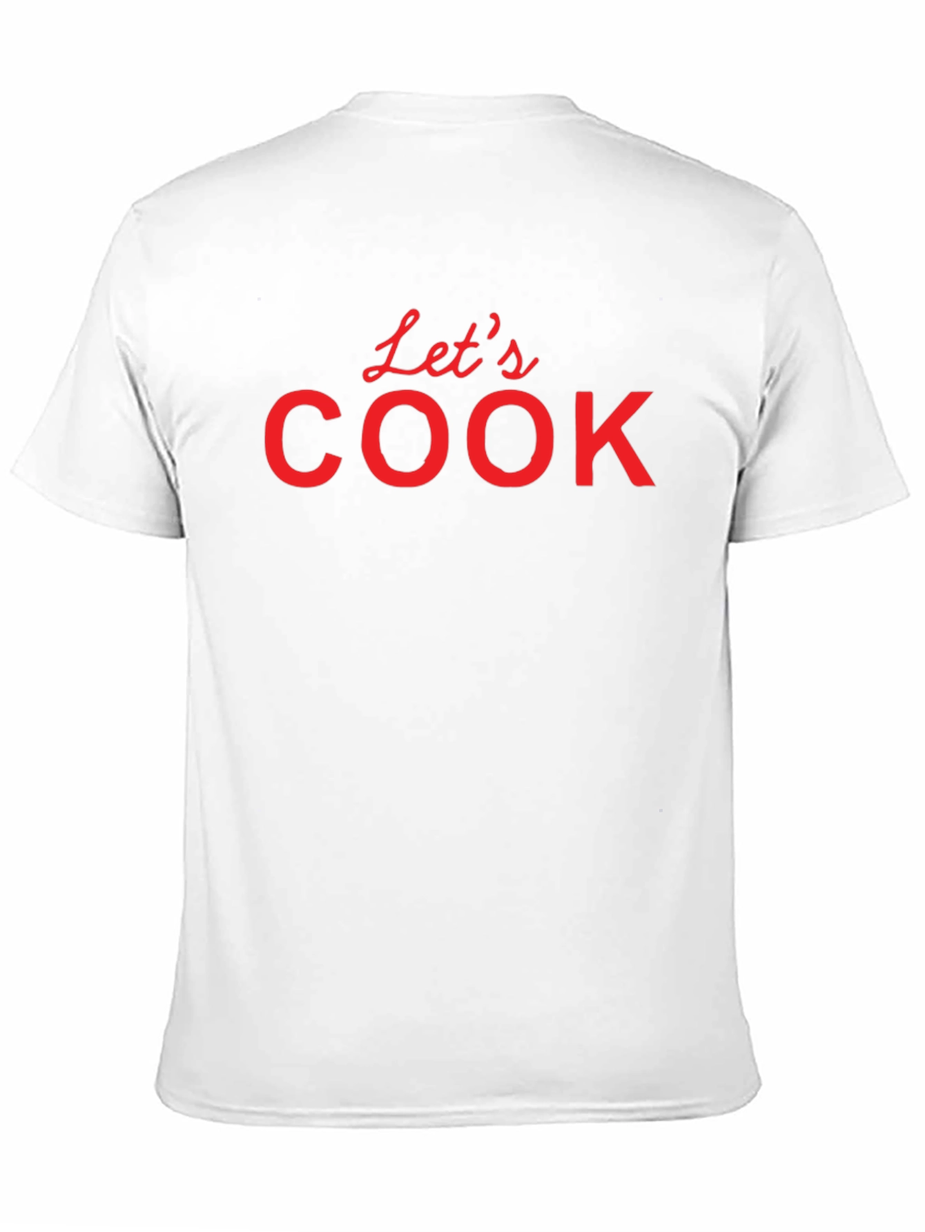 Black Let's Cook T-Shirt - Black Crew Neck Tee view 11
