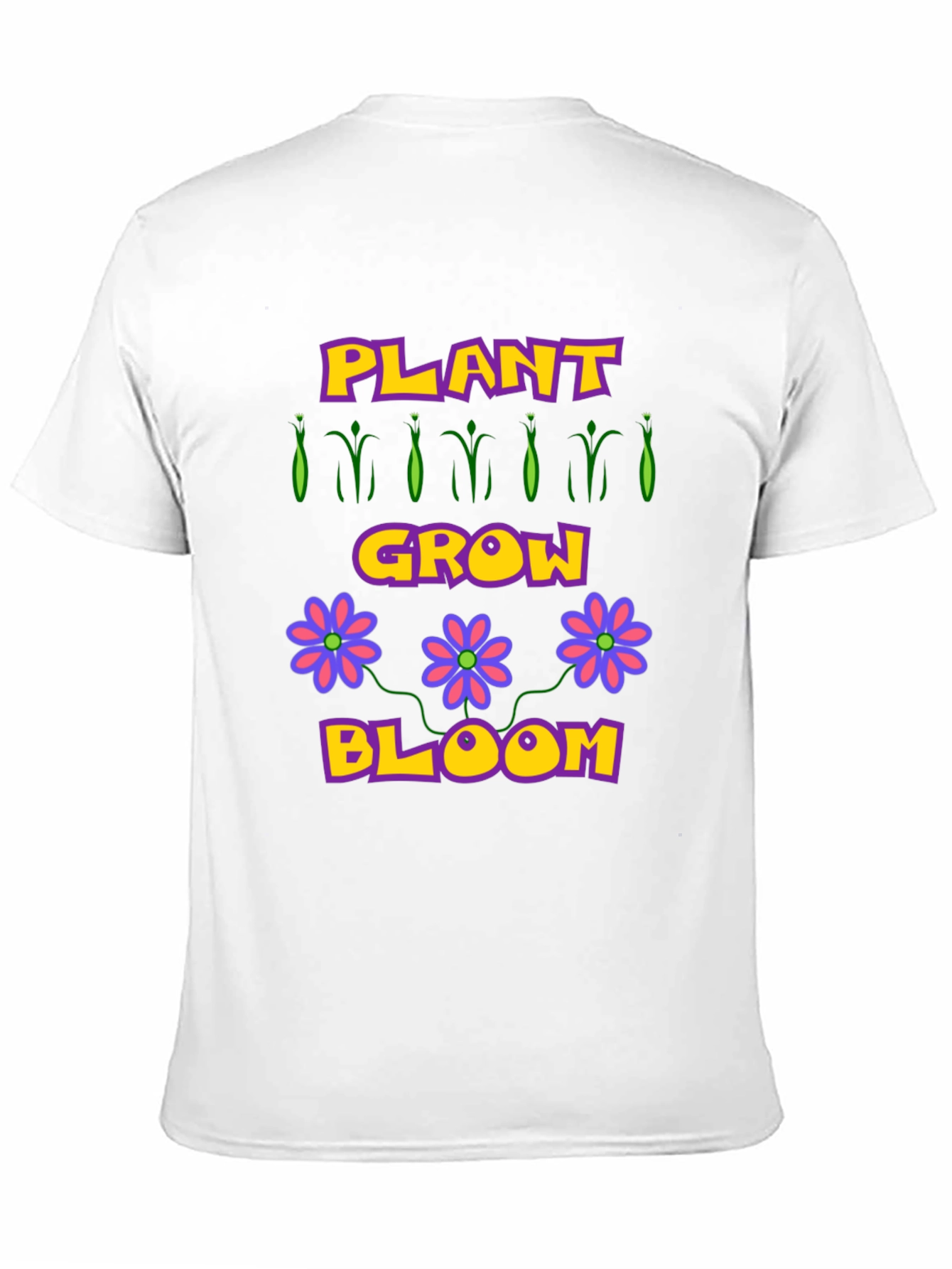 Black Plant Grow Bloom T-Shirt - Garden Lovers Tee view 11