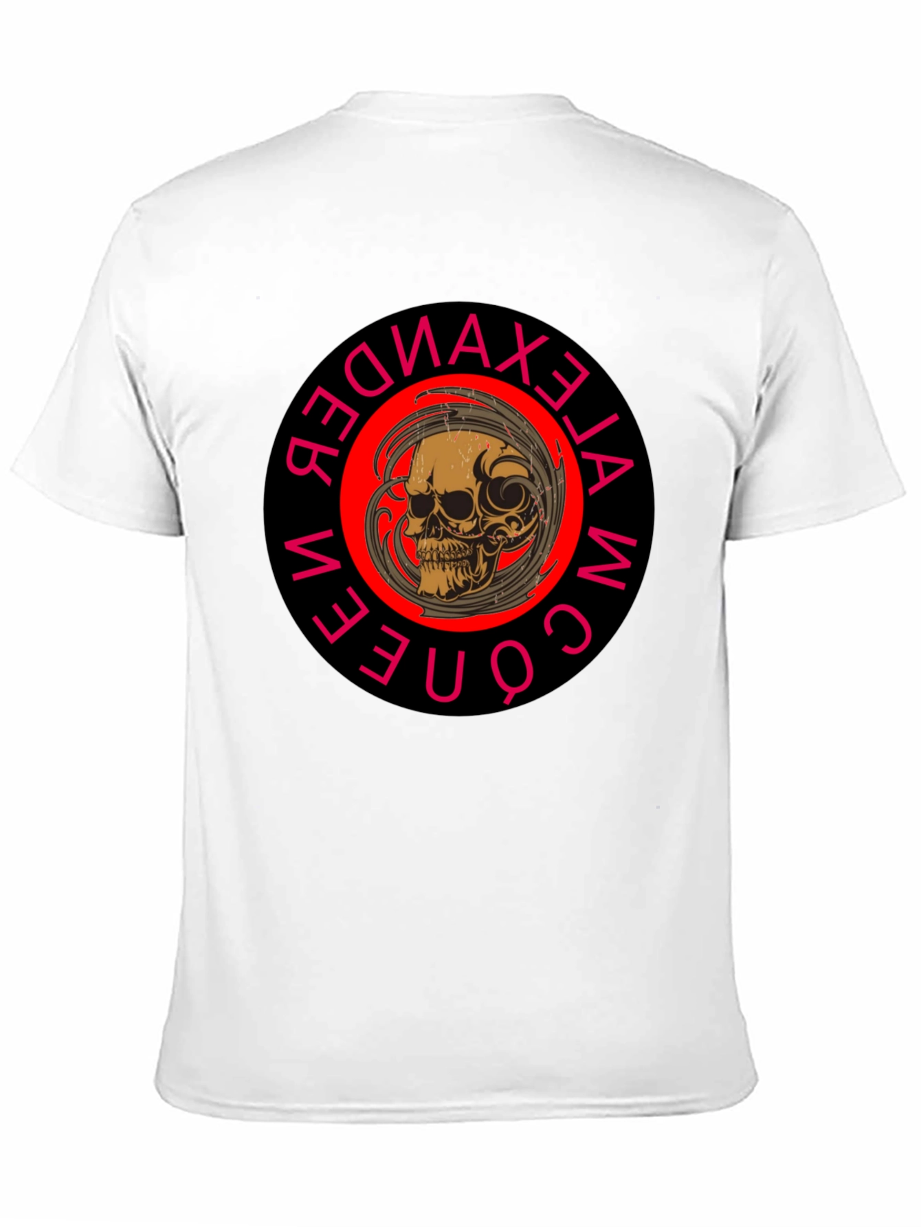 Black Skull Graphic Print Crew Neck Black T-Shirt view 11