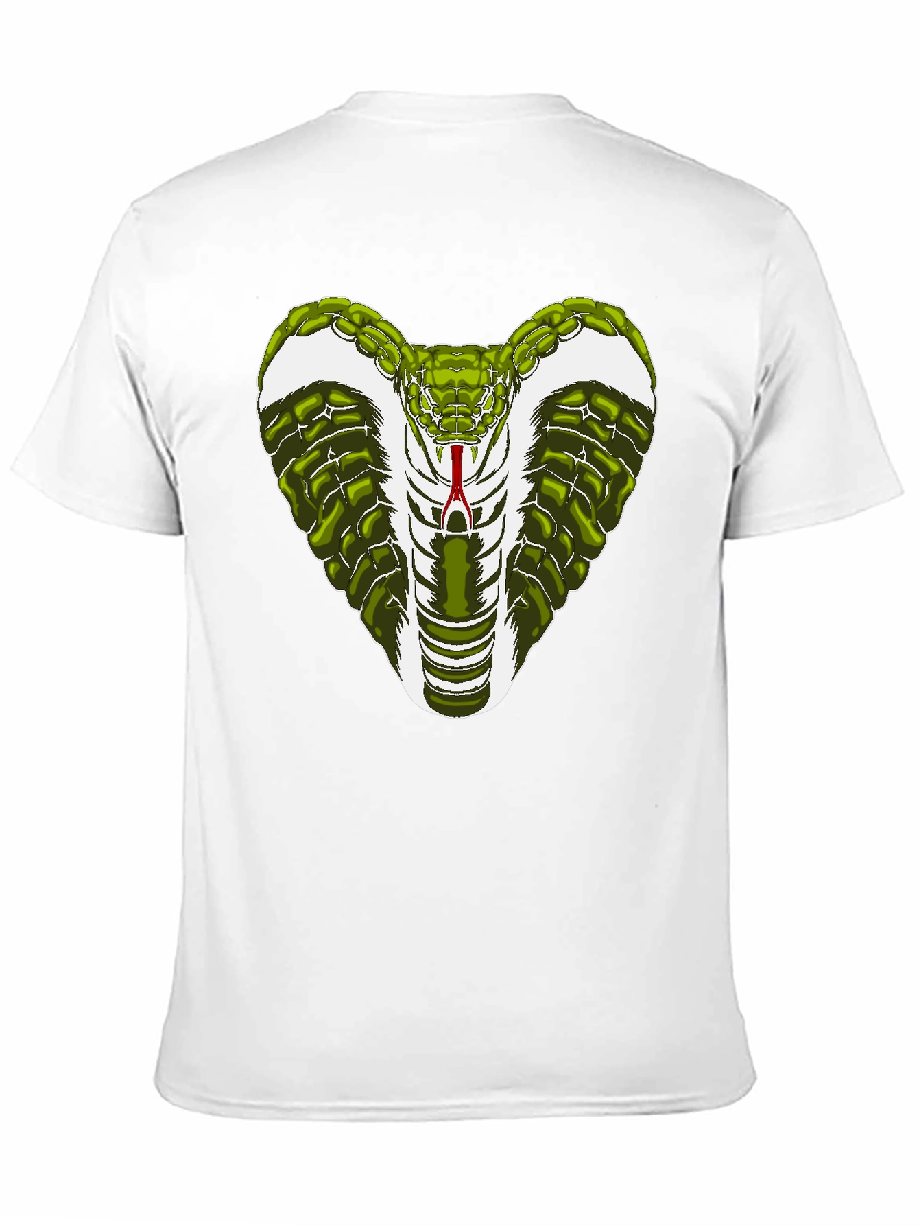 Black Cobra Snake Graphic T-Shirt - Men's Black Tee view 11