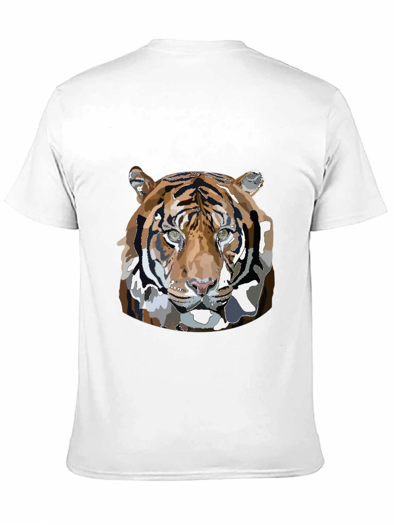Black Tiger Graphic Print Black T-Shirt view 11