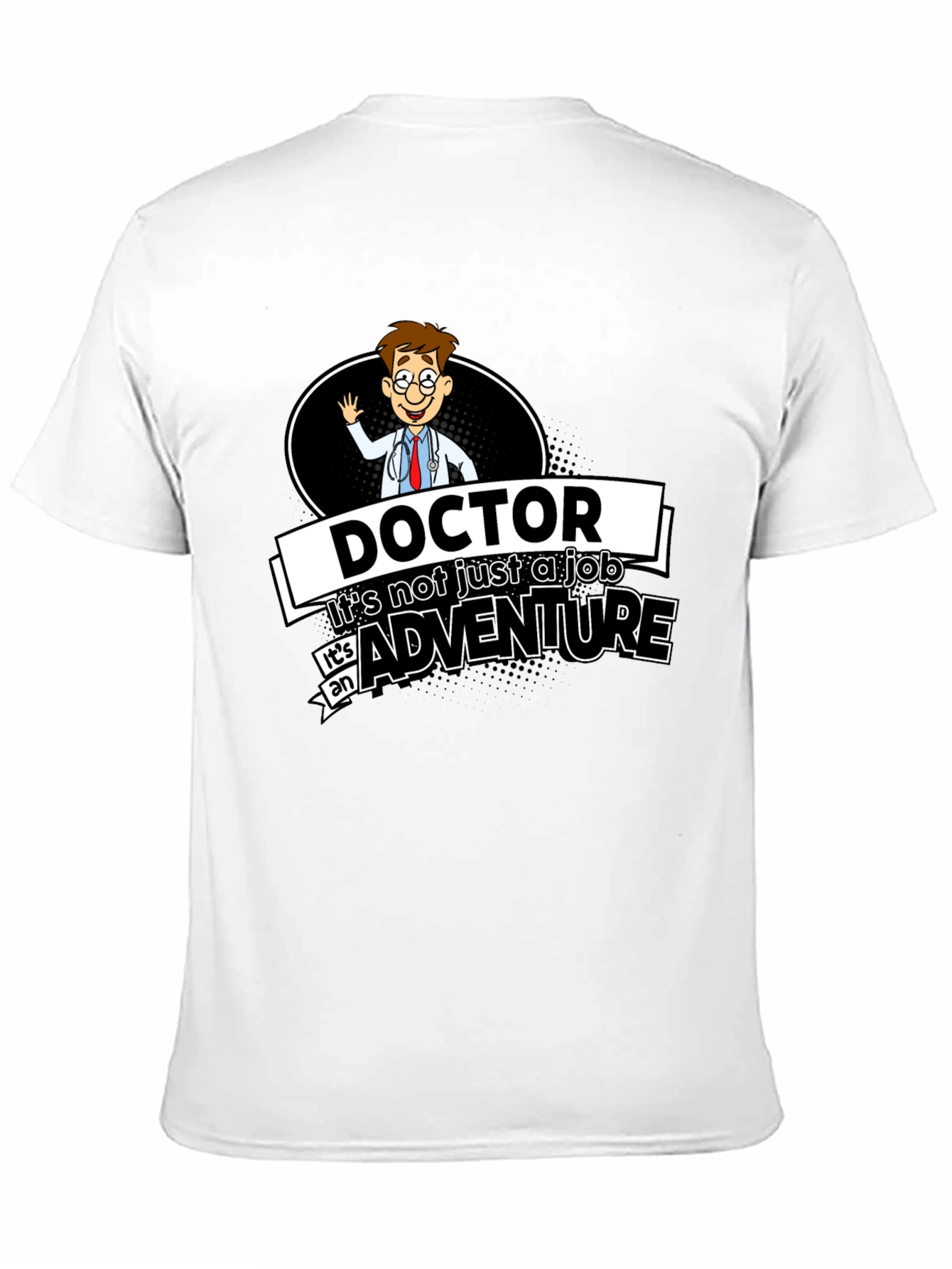 Black Doctor Adventure Black T-Shirt view 11