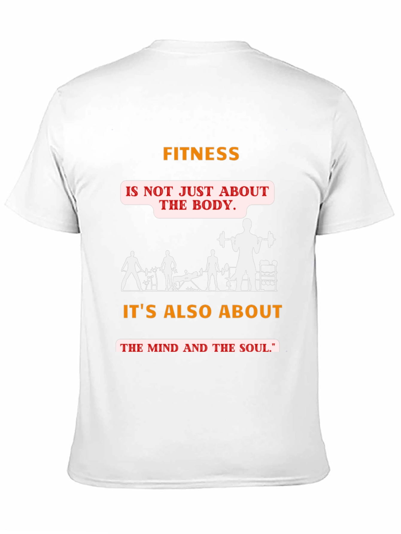 Black Fitness Mind & Body Graphic Tee - Black view 11