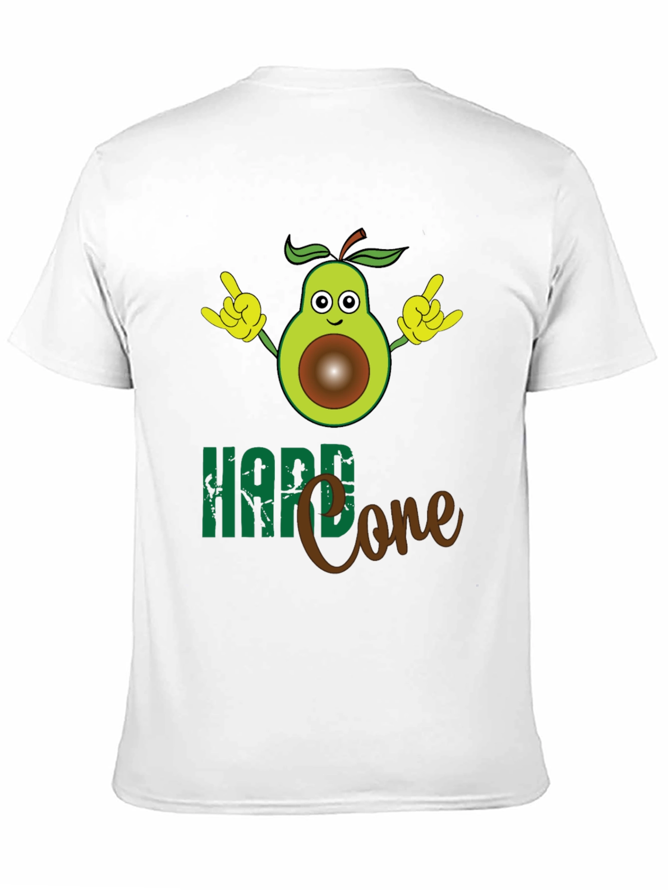 Black Hard Core Avocado T-Shirt view 11