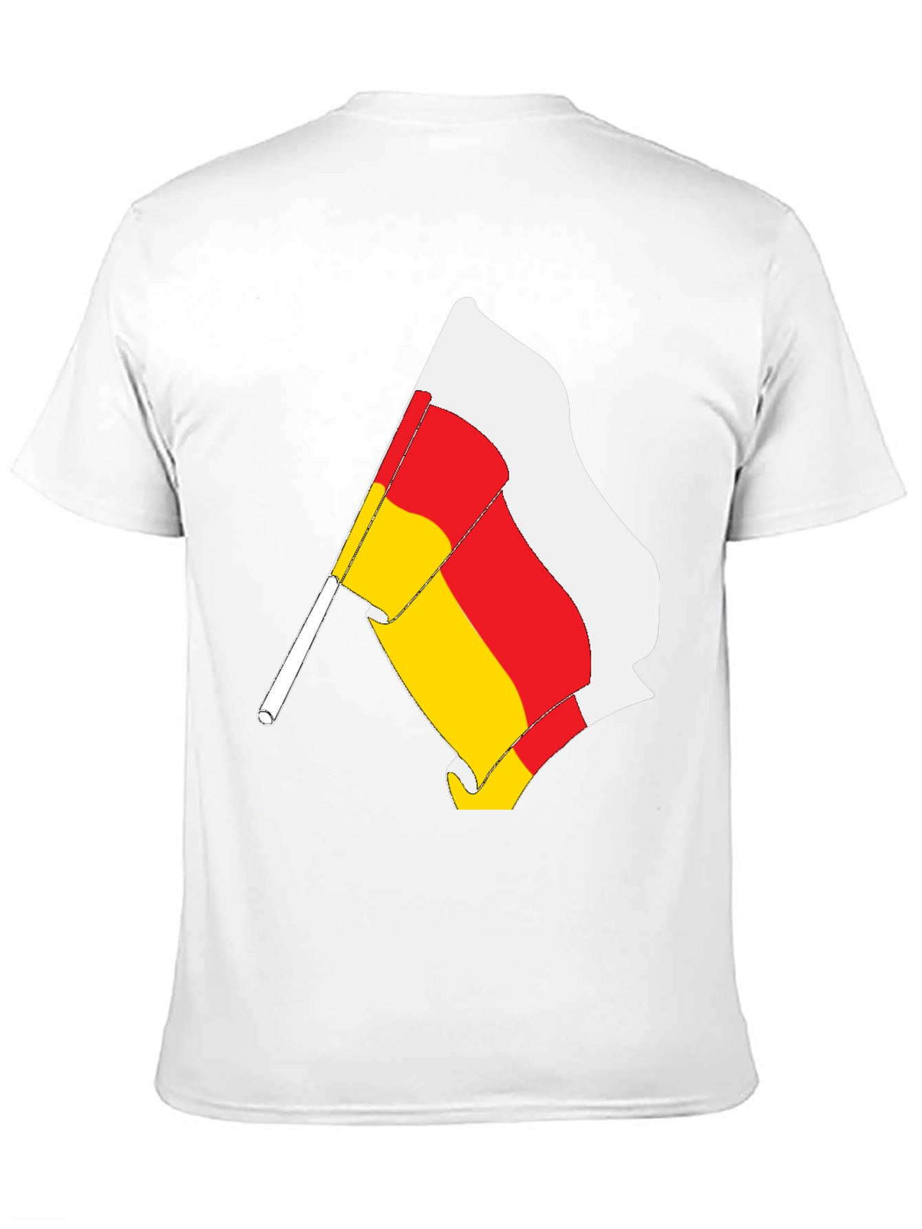 South Ossetia Flag T-Shirt - Black Cotton Tee - 11