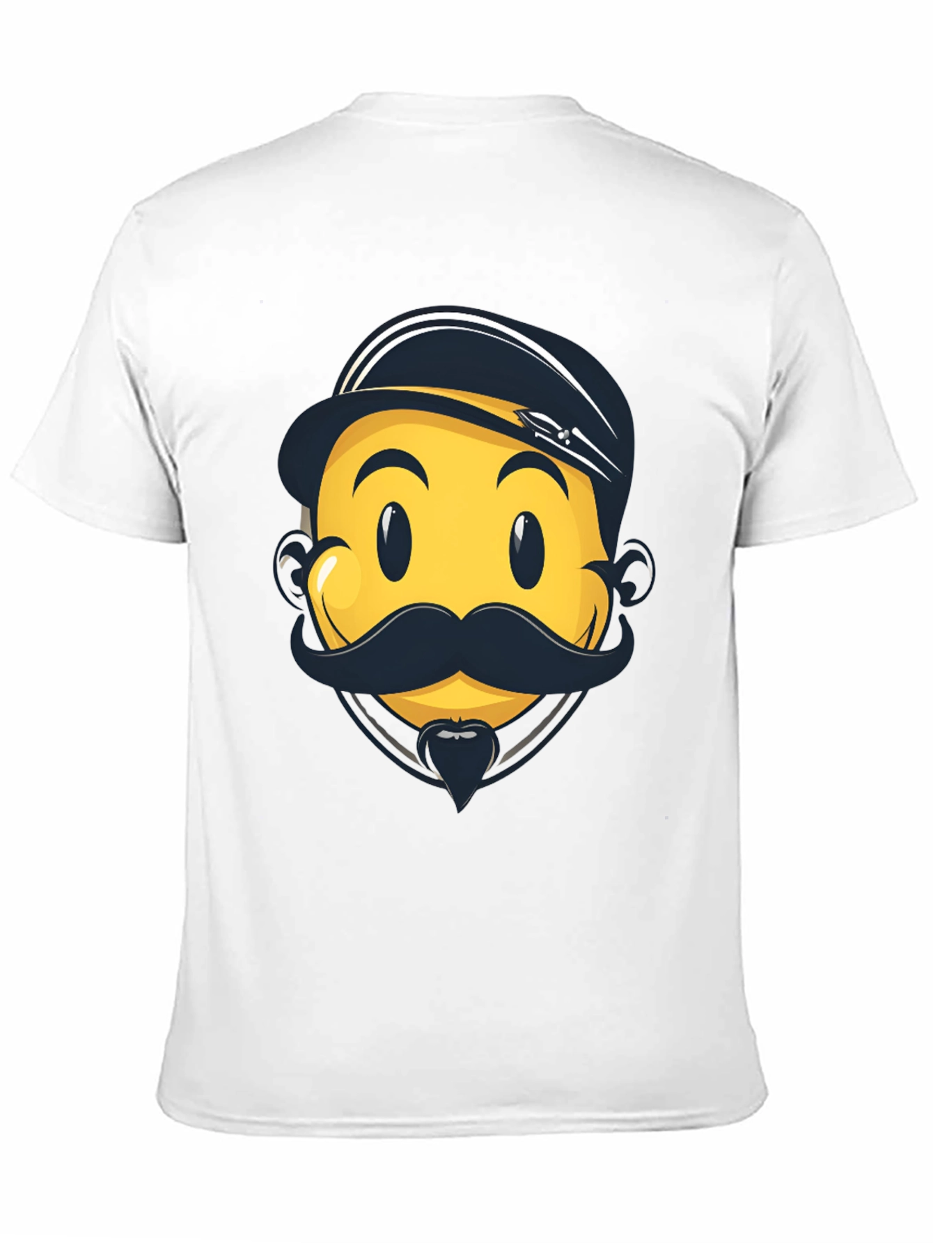 Black Emoji Captain Graphic Tee - Black Cotton Comfort view 11