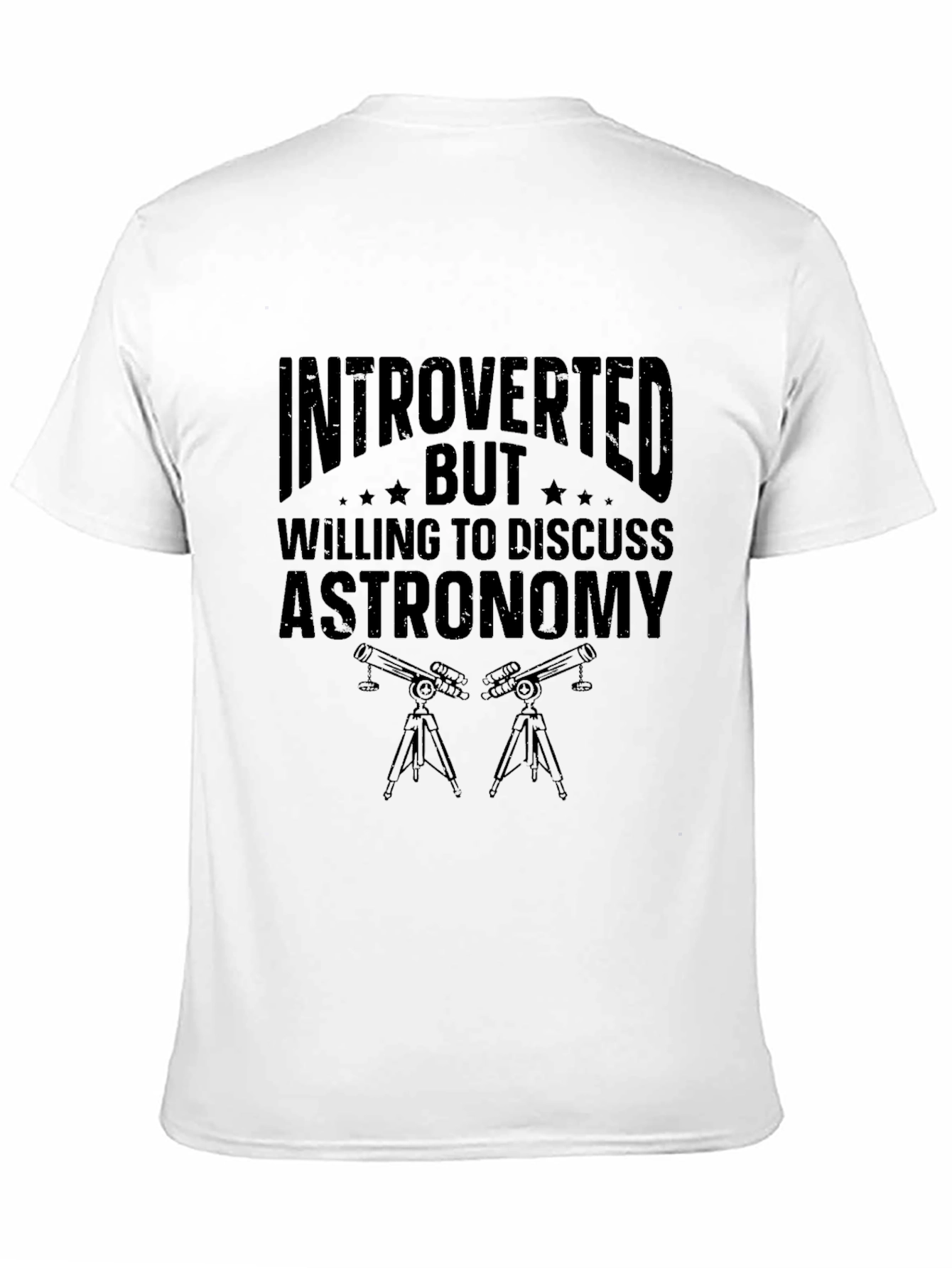 Black Introverted Astronomy T-Shirt view 11