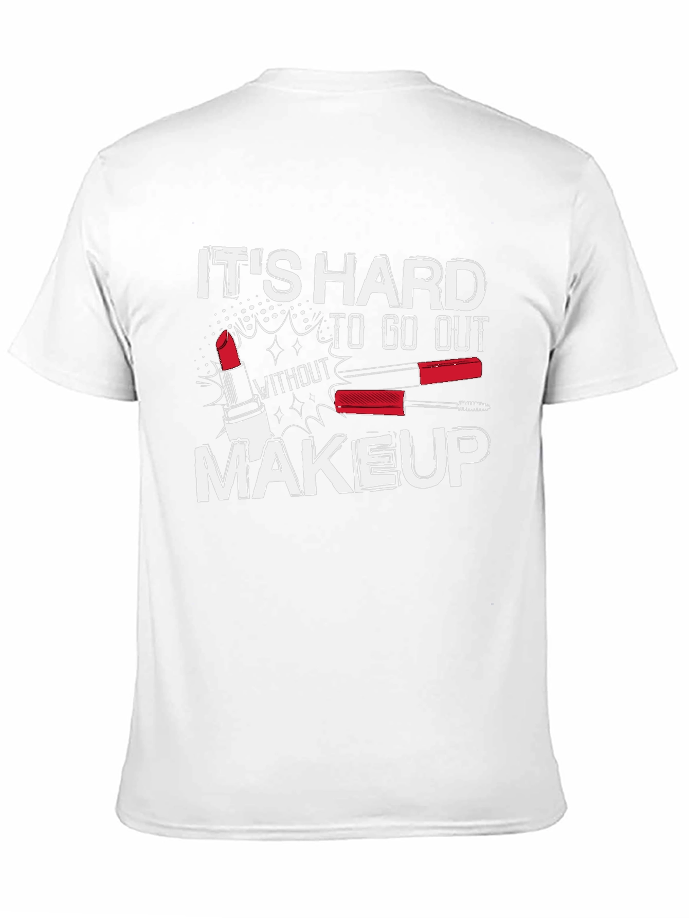 Black Makeup Graphic Tee - It's Hard To Go Out view 11