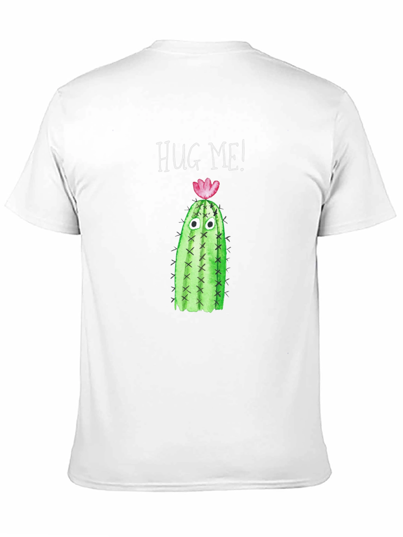 Black Hug Me Cactus T-Shirt - Funny Graphic Tee view 11