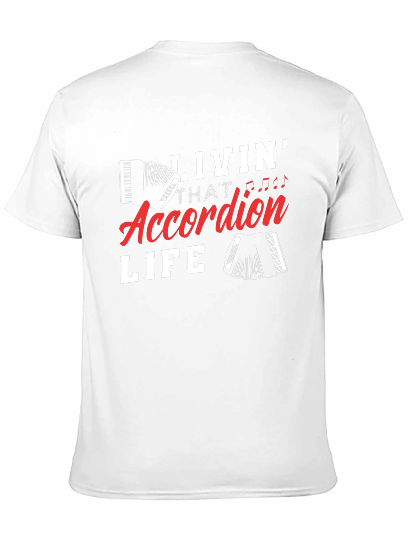 Black Accordion Life Graphic Tee - Musician T-Shirt view 11