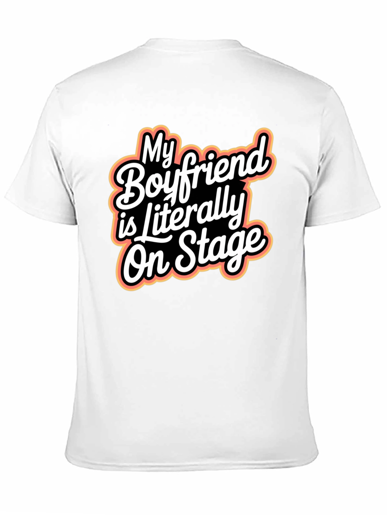 Black My Boyfriend Is Literally On Stage Graphic Tee view 11