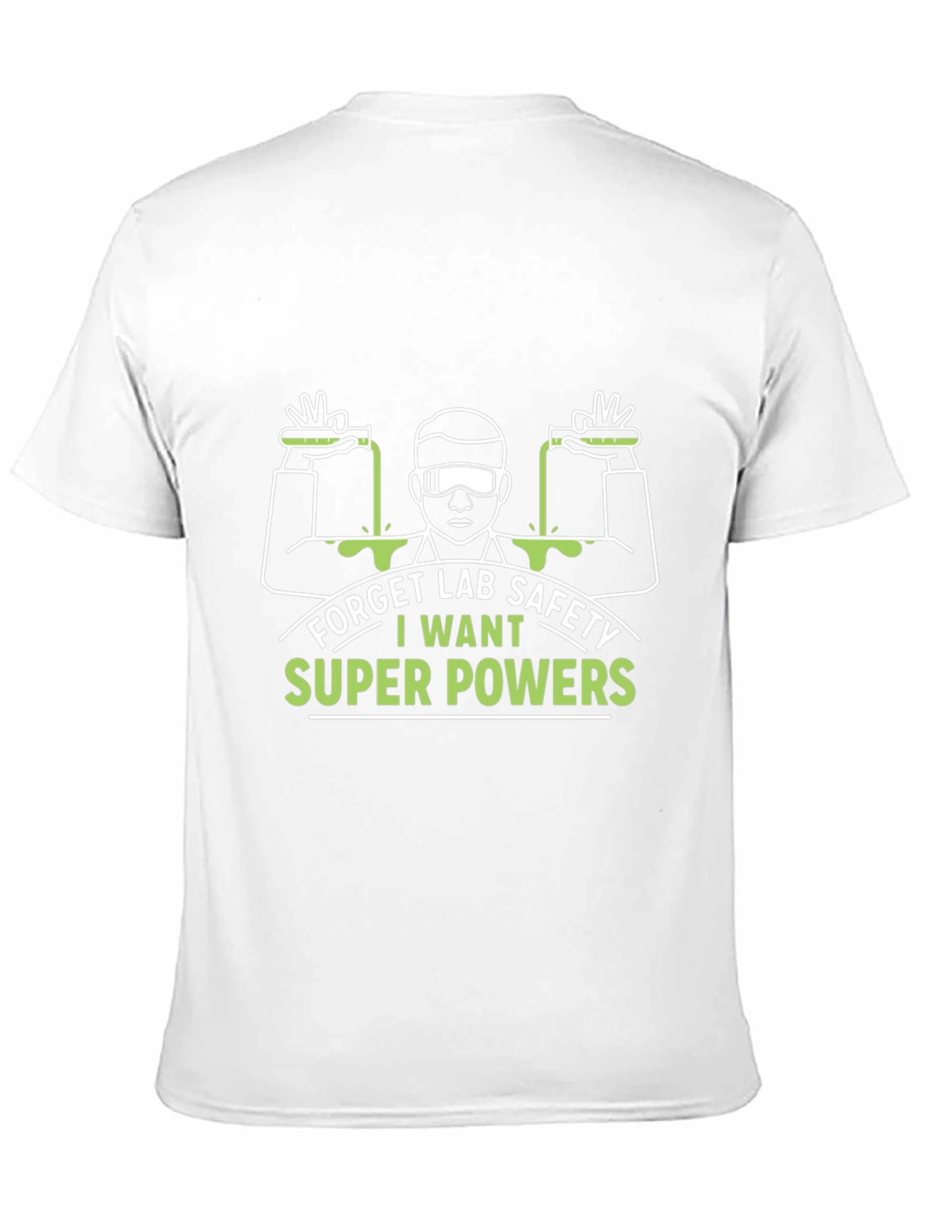 Black Funny Lab Safety Super Powers T-Shirt view 11
