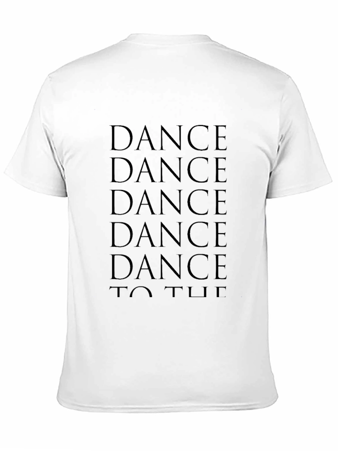 Black Dance T-Shirt: Black Cotton Graphic Tee view 11