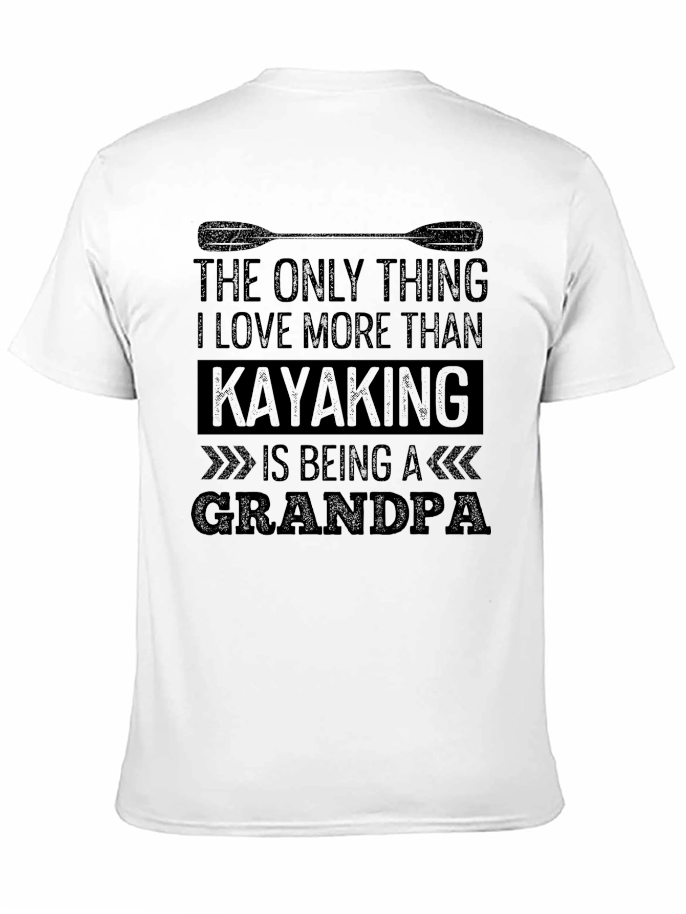 Black Kayaking Grandpa T-Shirt - Perfect Gift! view 11
