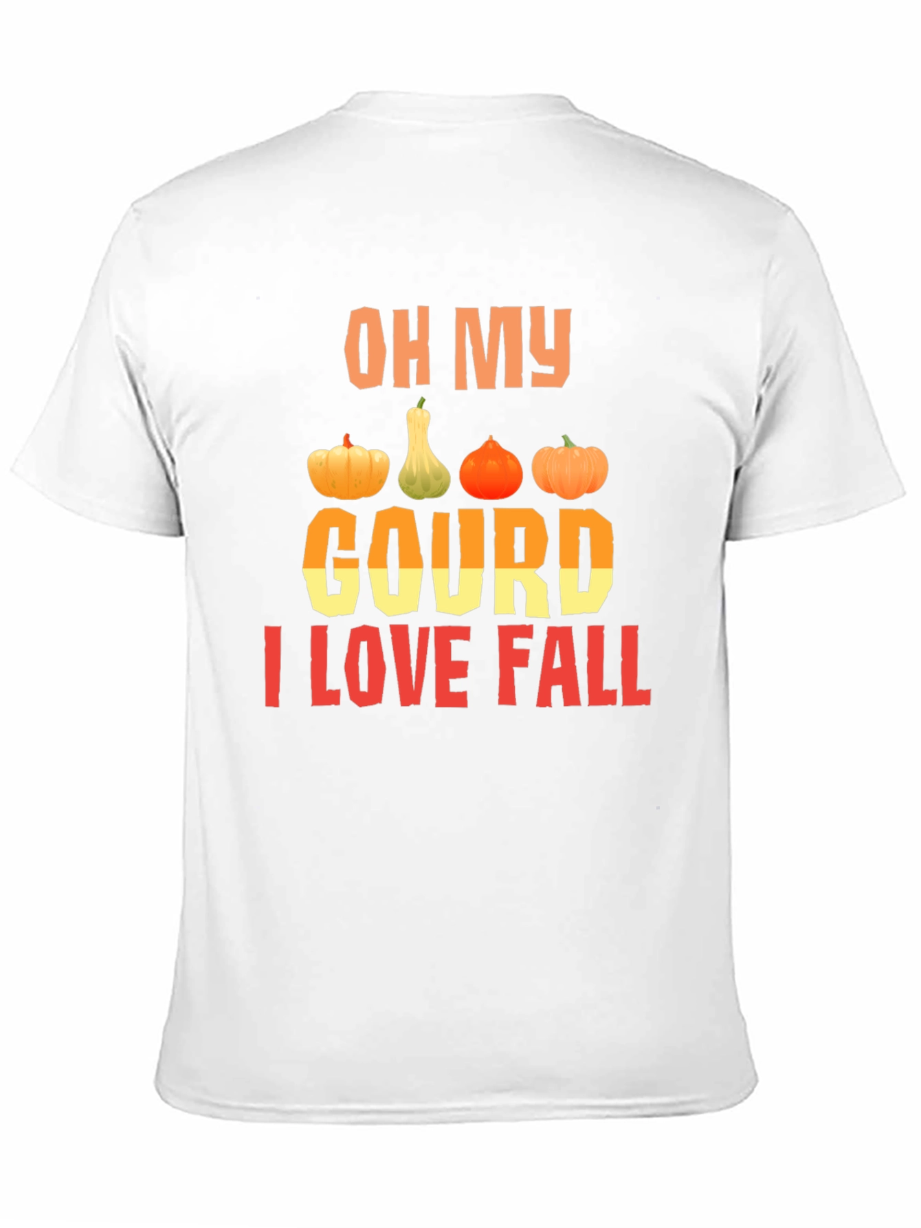 Black Oh My Gourd I Love Fall T-Shirt view 11