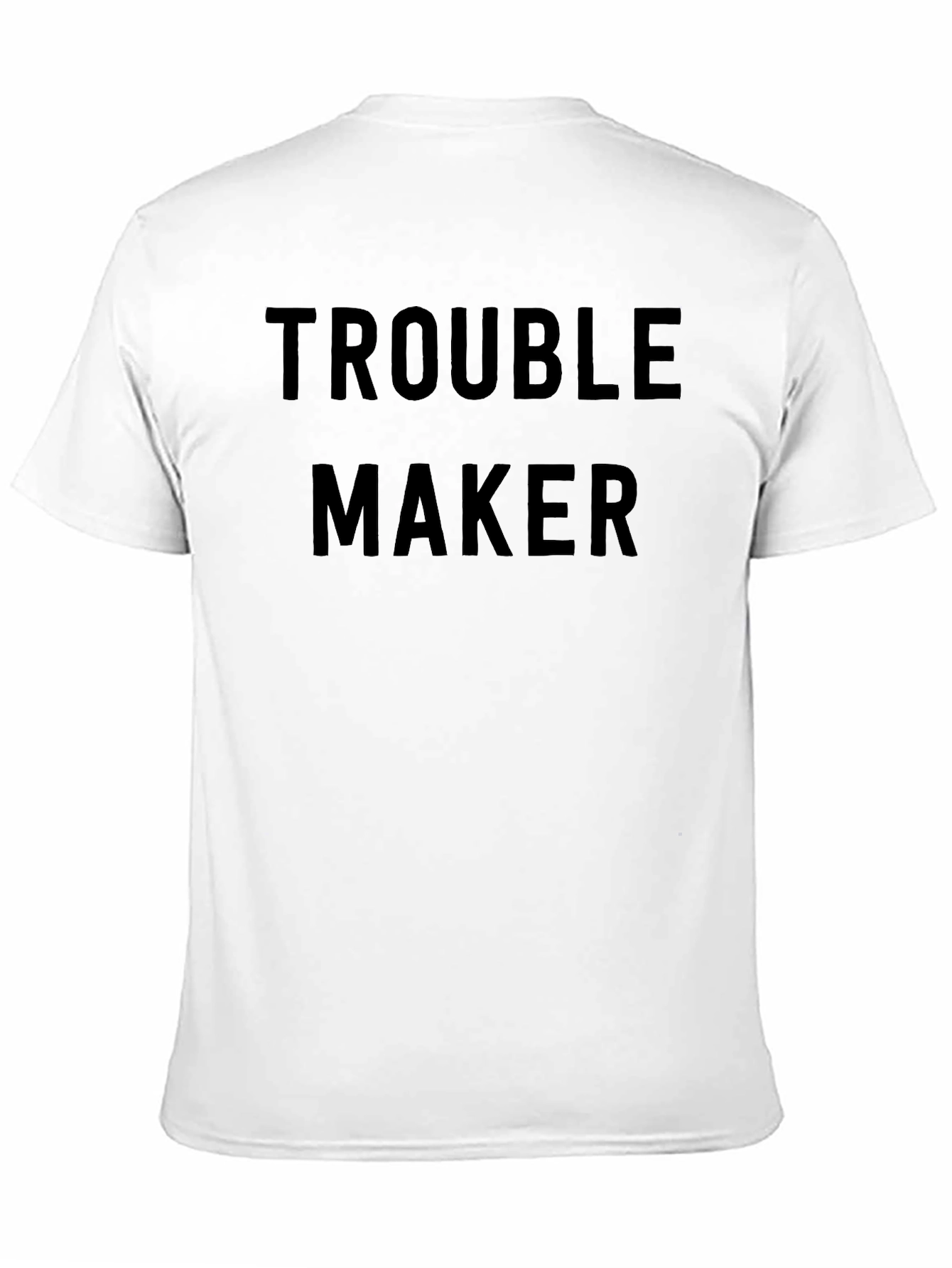 Black Trouble Maker Graphic T-Shirt - Bold Statement Tee view 11