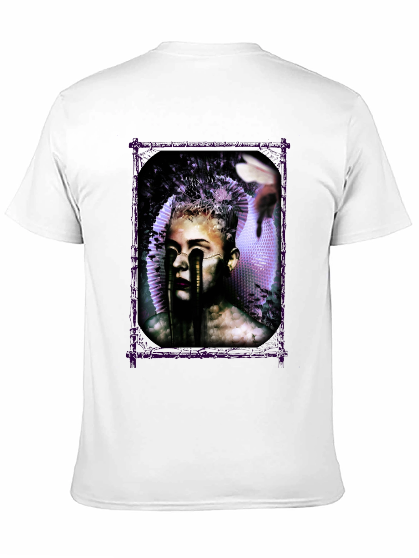 Black Artistic Graphic Print Tee view 11