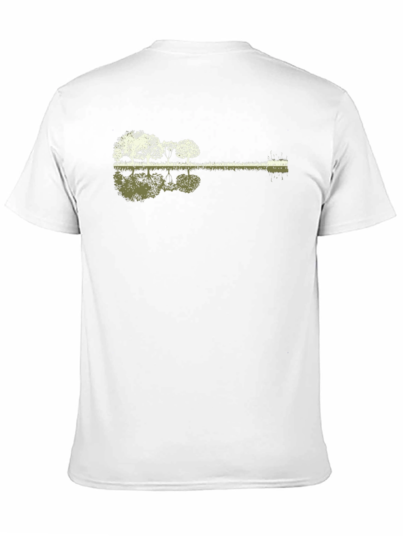 Black Nature Guitar Graphic Tee - Unique Music Lover Gift view 11