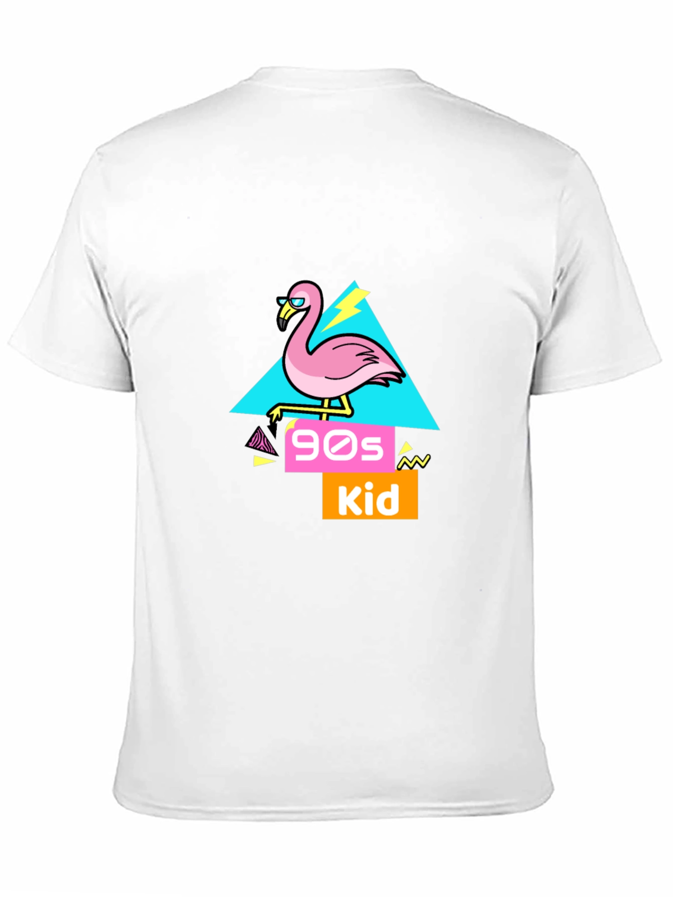 Black 90s Kid Flamingo T-Shirt view 11