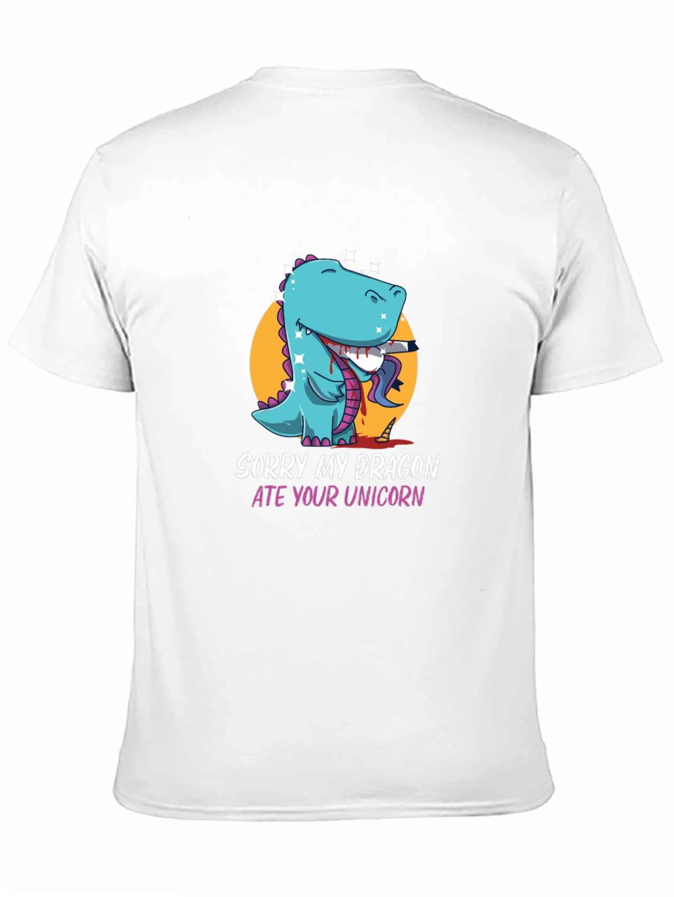 Black Sorry My Dragon Ate Your Unicorn T-Shirt view 11