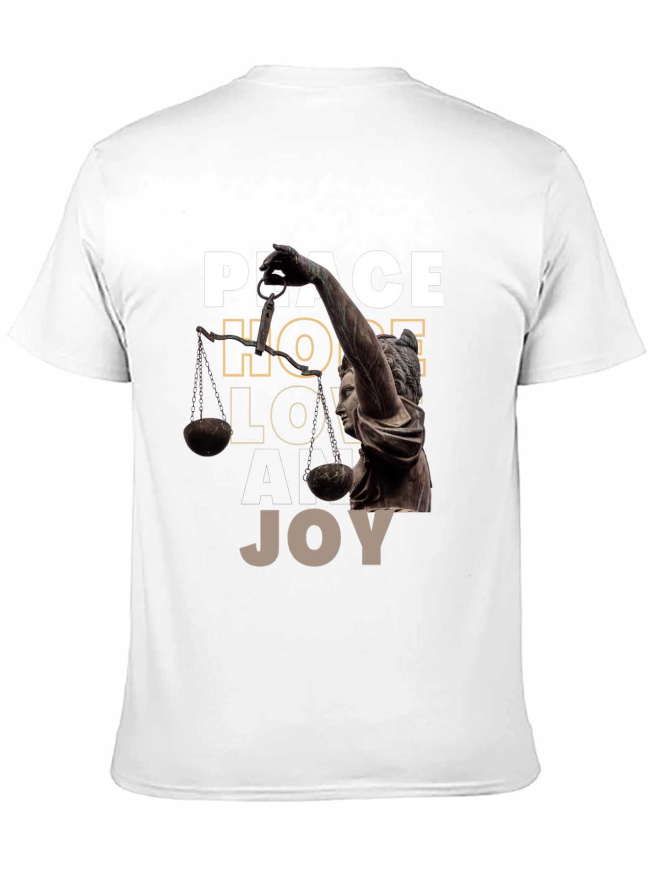 Black Peace Hope Love Joy Graphic Tee view 11
