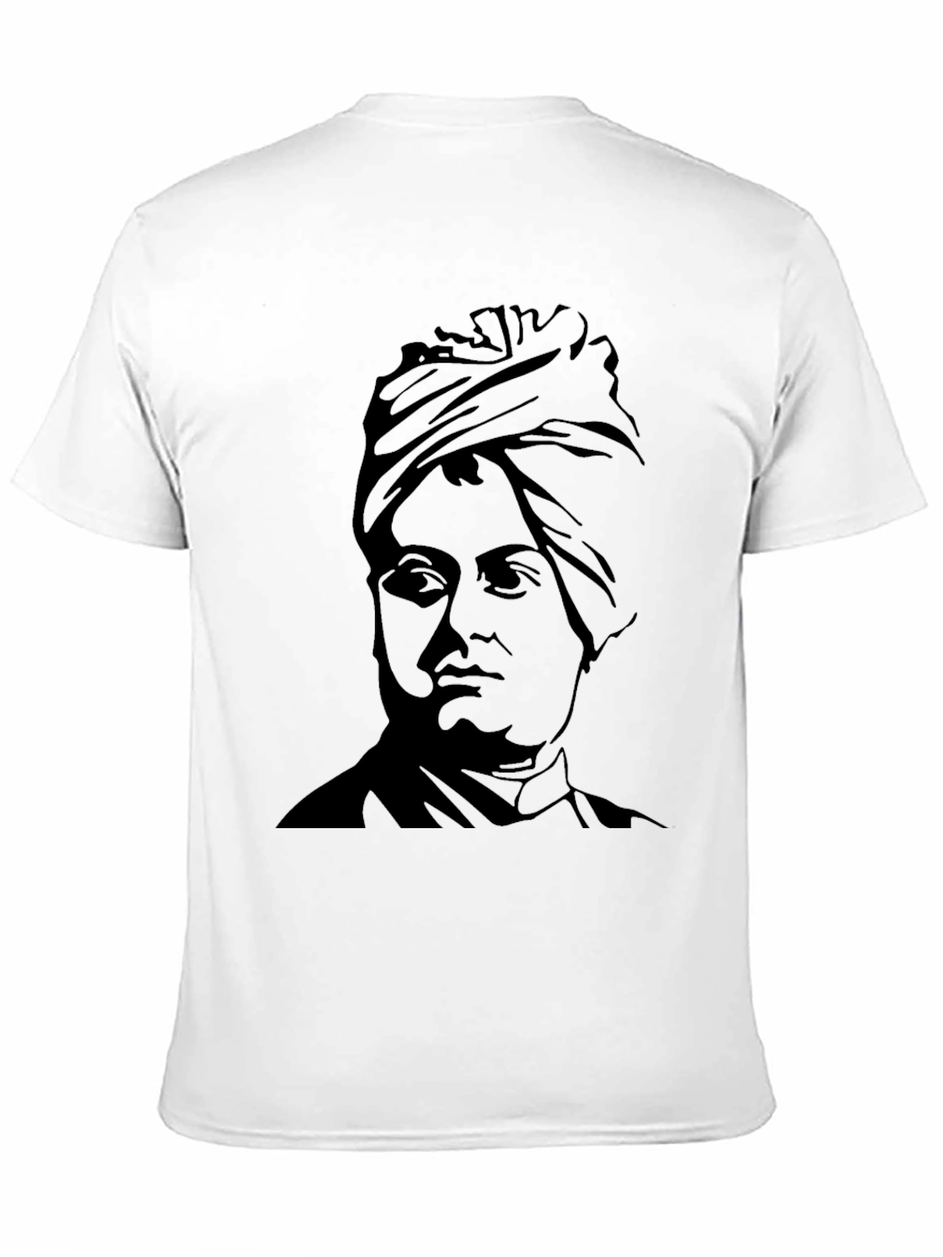 Black Black T-Shirt with Portrait Graphic view 11