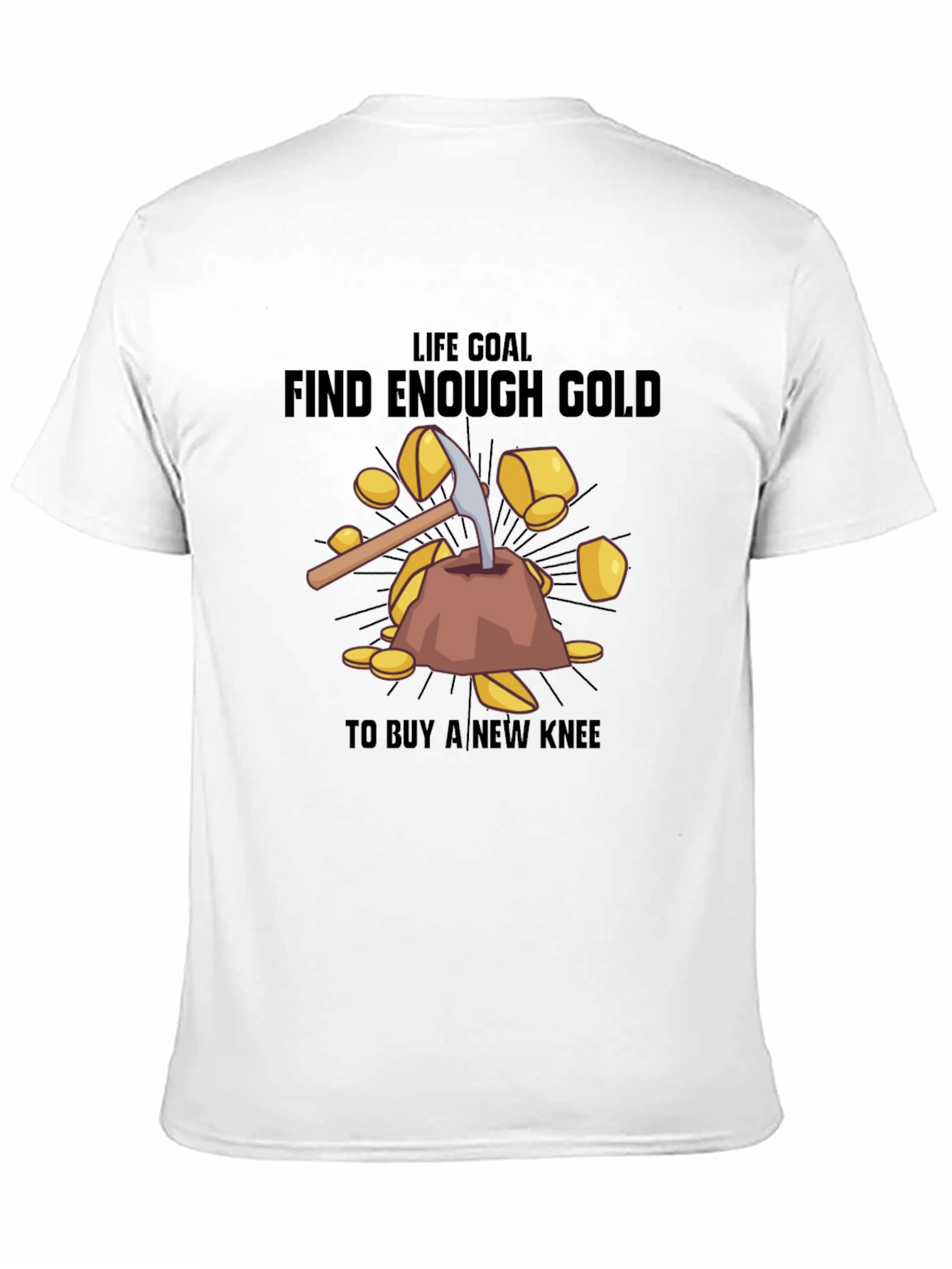 Black Find Enough Gold Black T-Shirt view 11