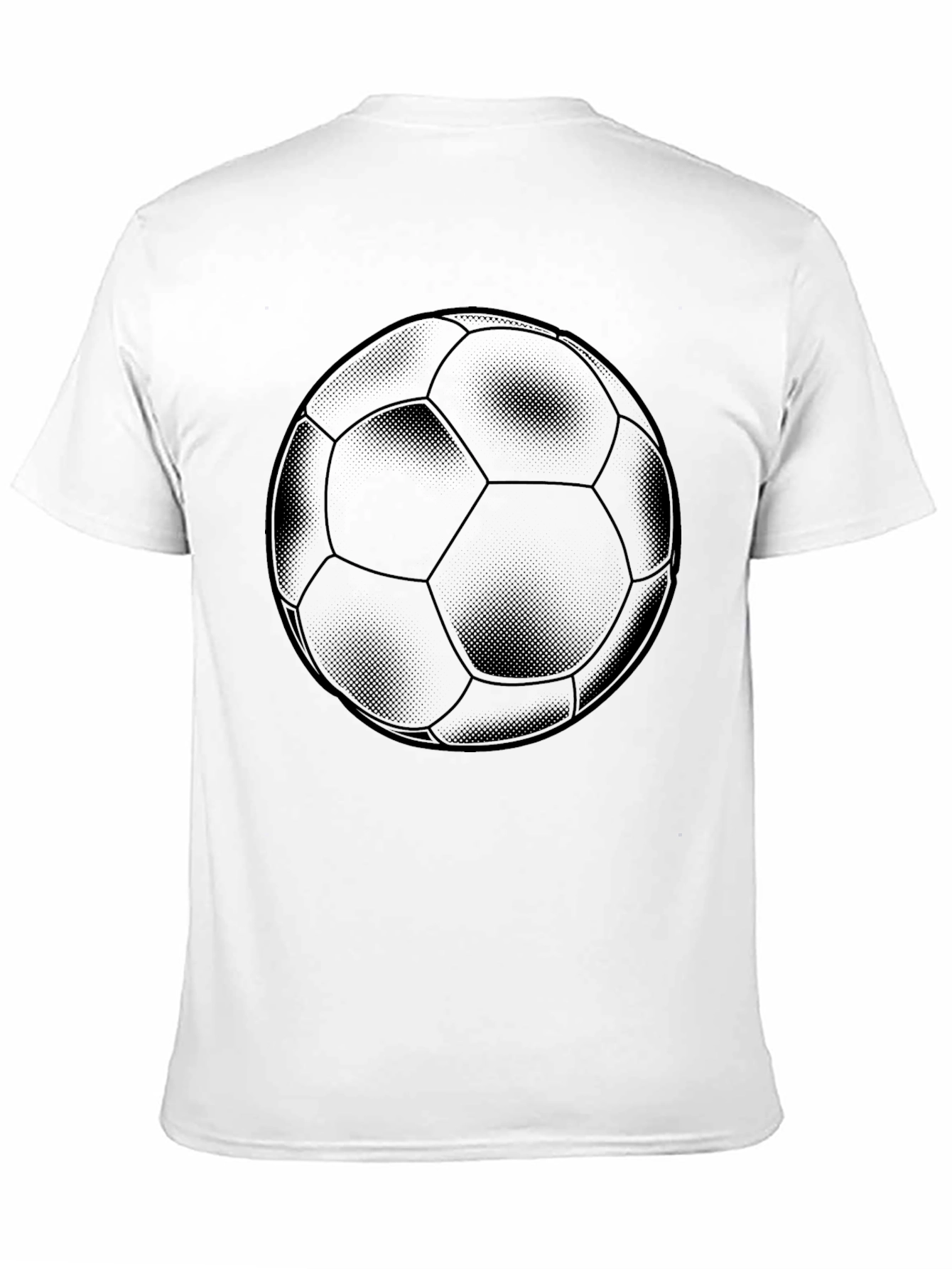 Black Soccer Ball Graphic T-Shirt - Black view 11