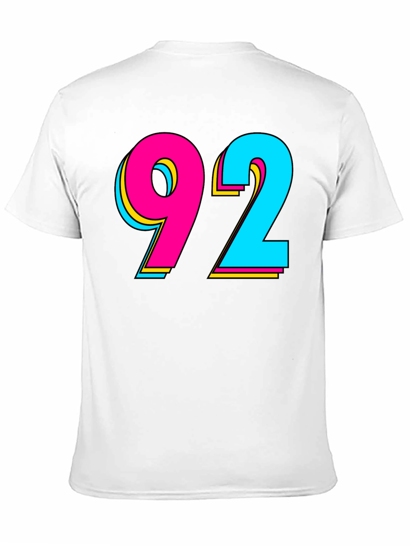 Black Retro 92 Graphic T-Shirt - Black Cotton Blend view 11