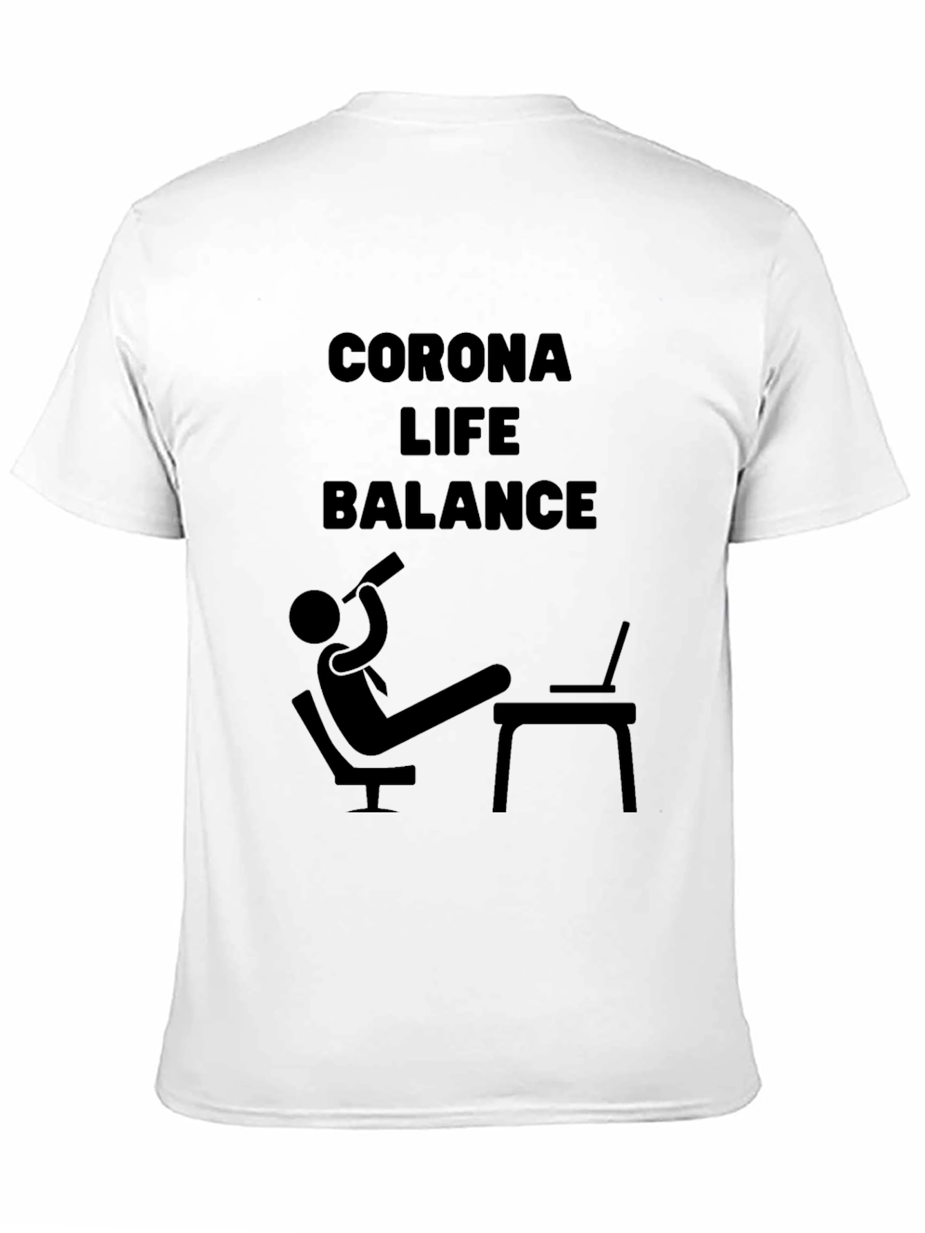 Black Corona Life Balance T-Shirt view 11