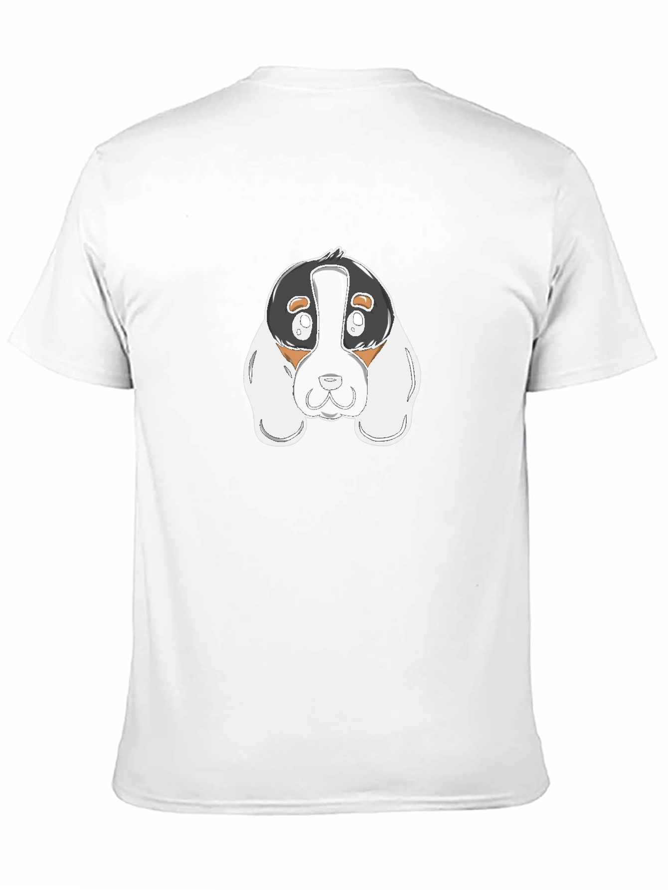 Black Cartoon Dog Graphic Black T-Shirt view 11