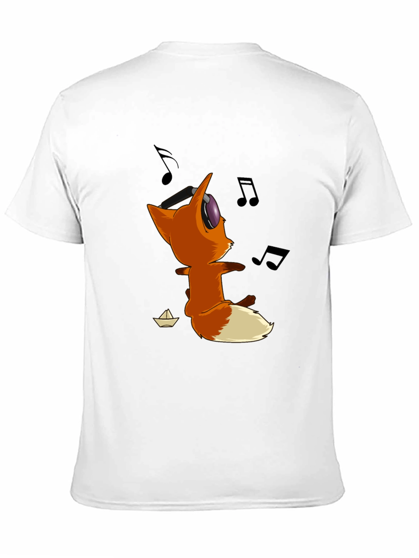 Black Cartoon Fox T-Shirt - Fun & Stylish Tee view 11