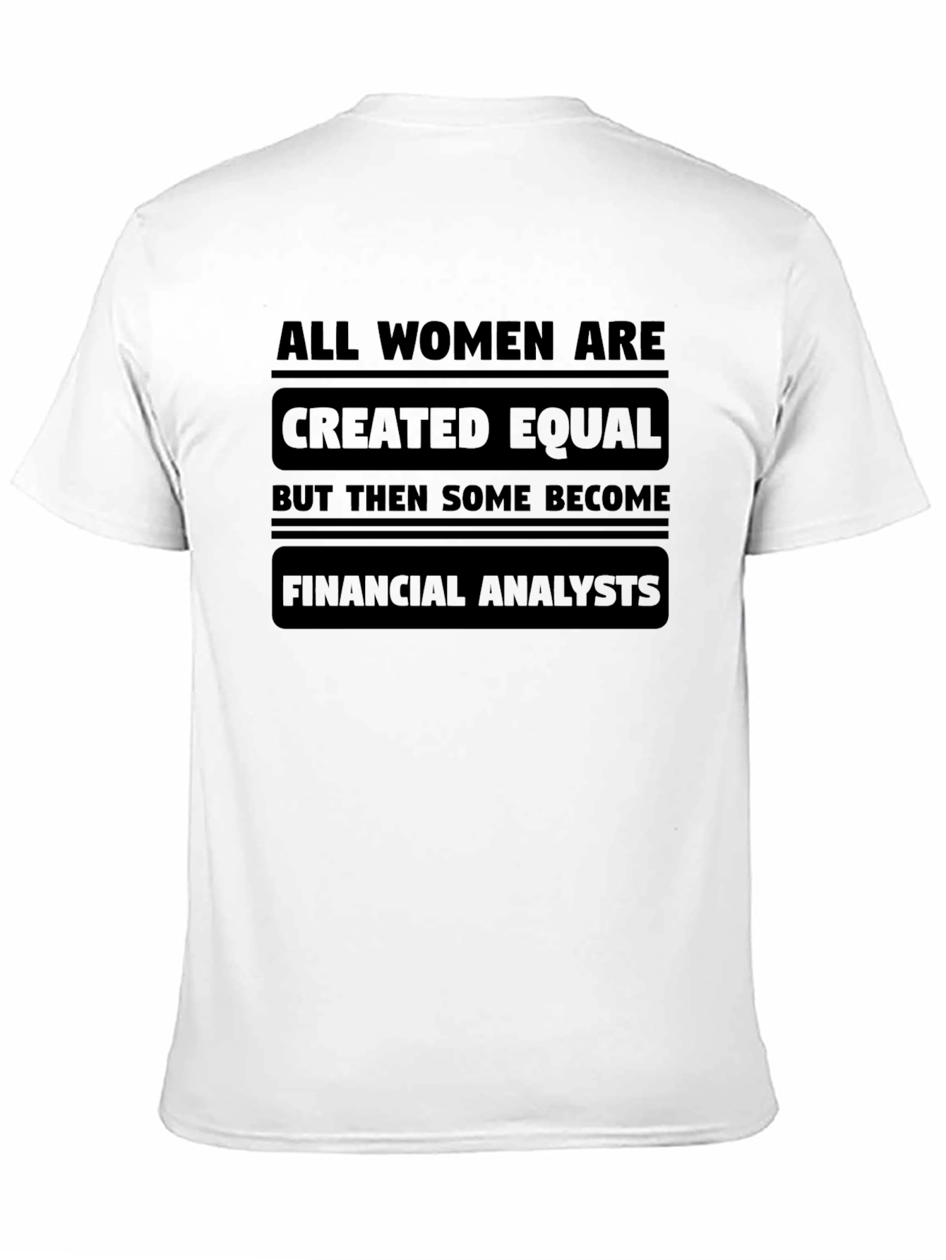 Black Financial Analyst Women's Graphic Tee - Black view 11
