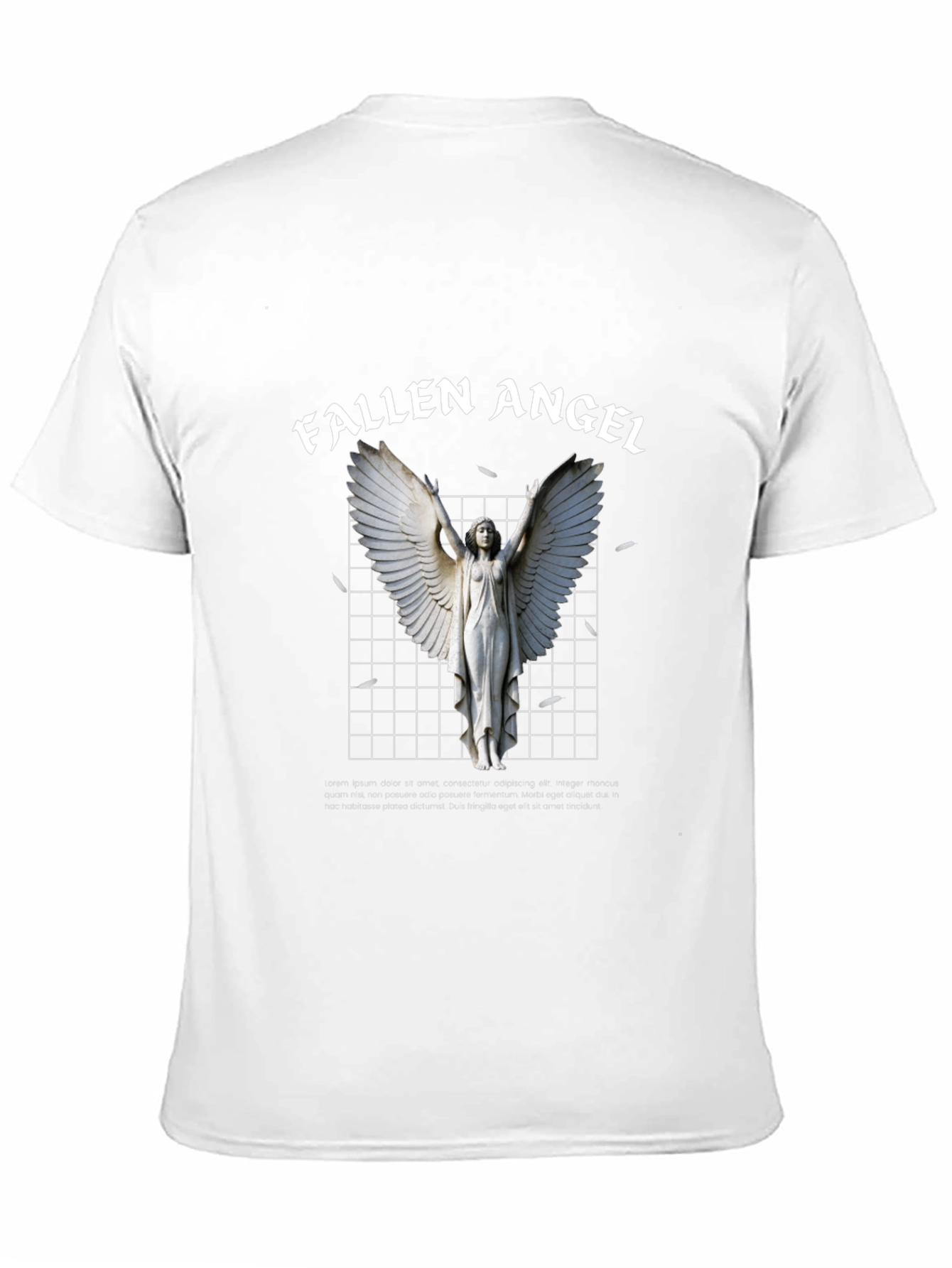 Black Fallen Angel Graphic T-Shirt view 11