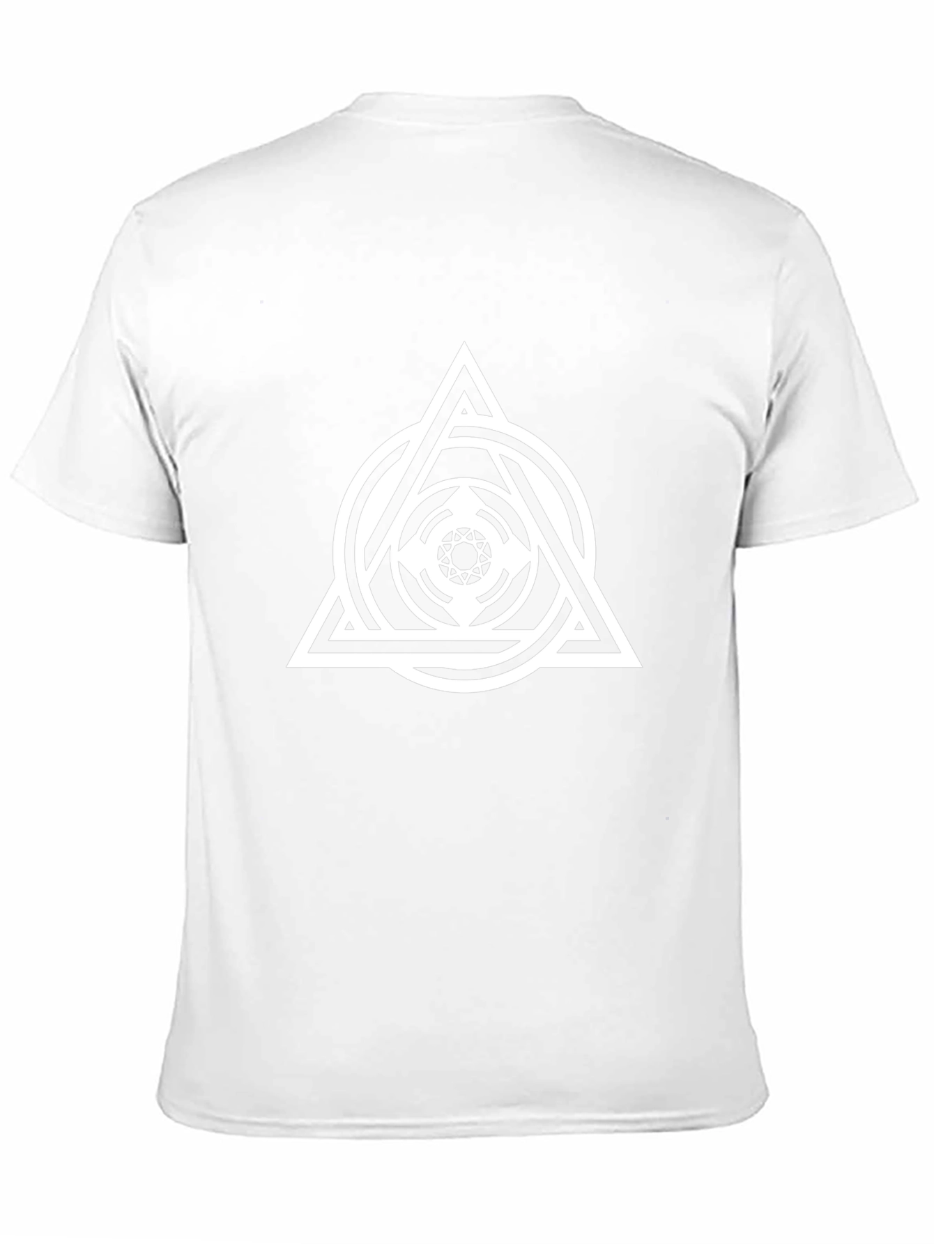 Black Geometric Symbol Graphic Black T-Shirt view 11