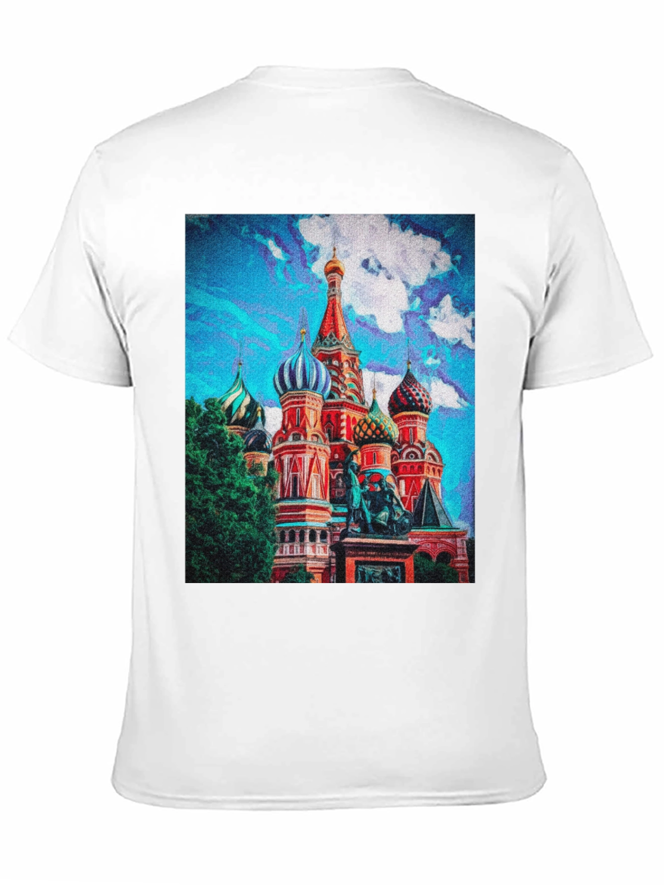 Black St. Basil's Cathedral Graphic T-Shirt view 11